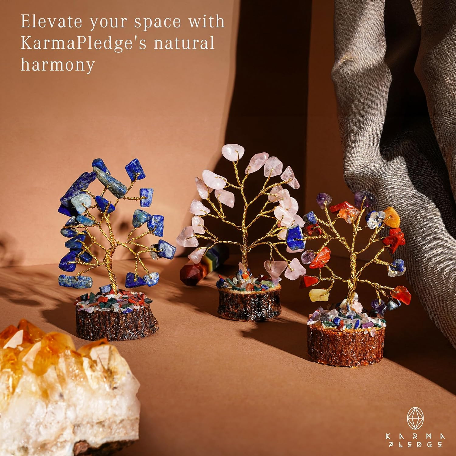 Crystal Tree Set of 12 Unique Birthday Gifts for Women, Sister, Mom, Home Office