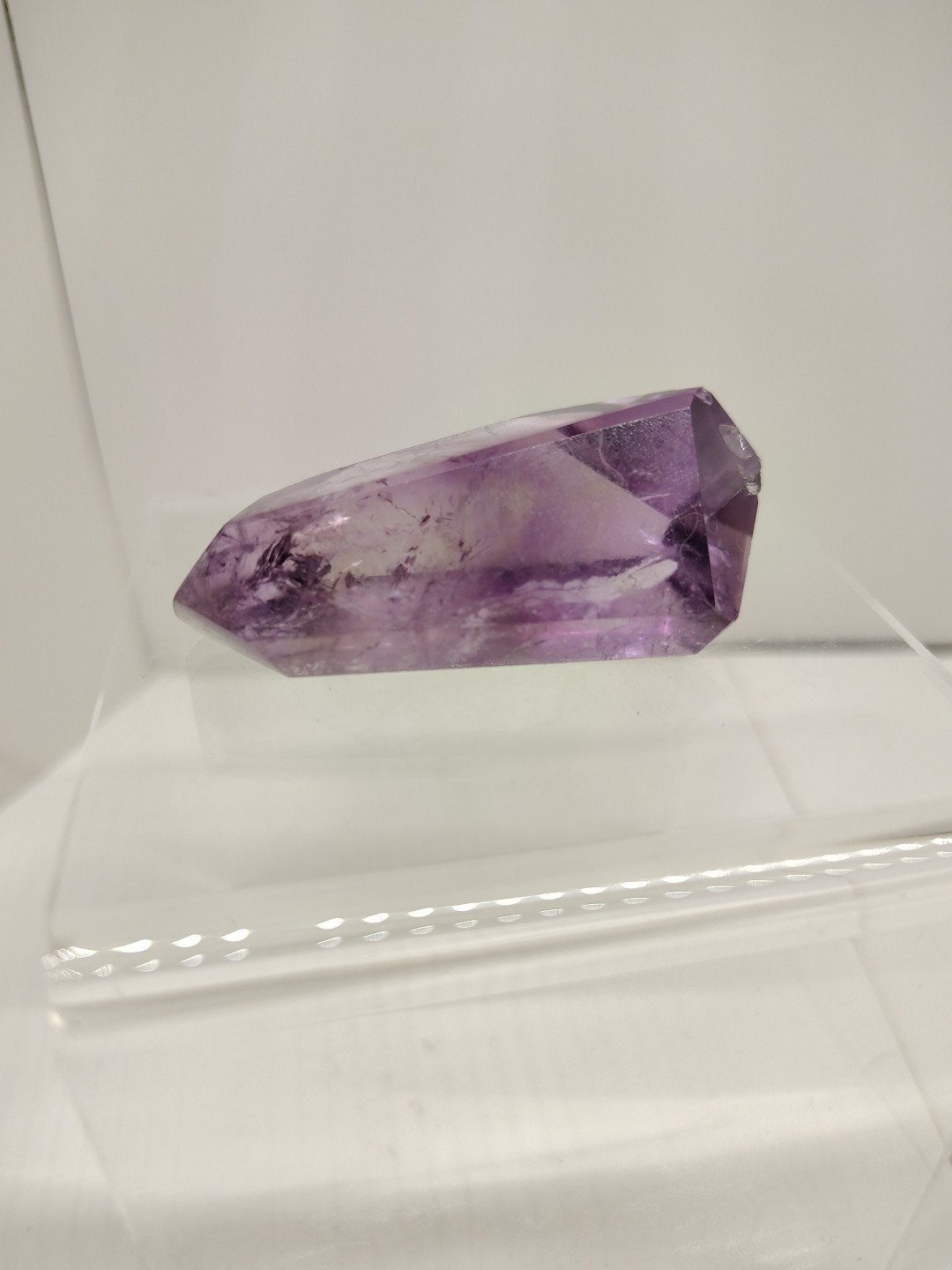 Beautiful Translucent Purple Fluorite Crystal Point From Brazil