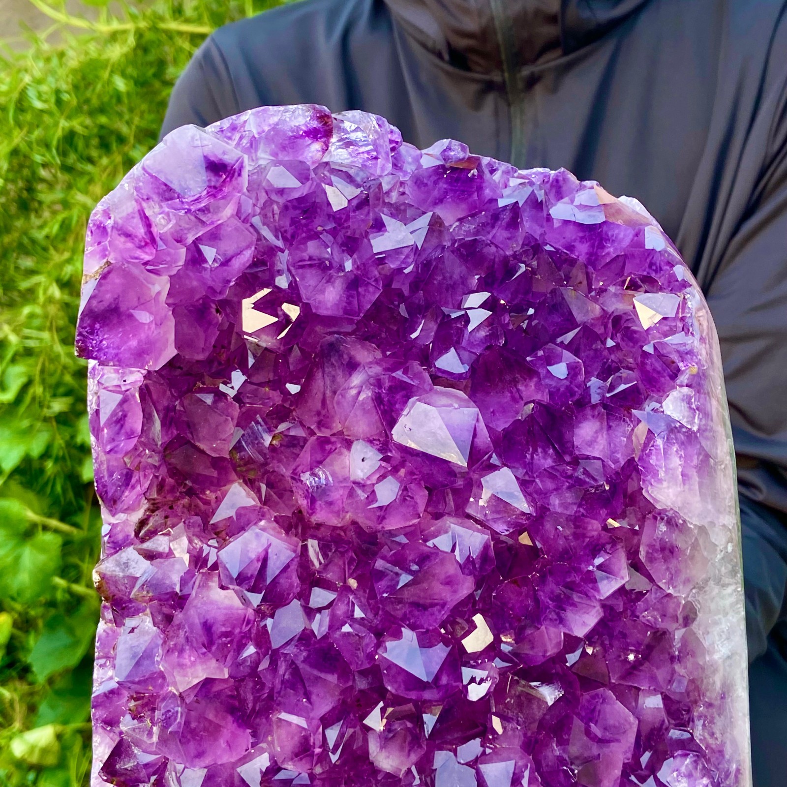 10.69LB Natural Amethyst geode quartz cluster crystal specimen energy healing