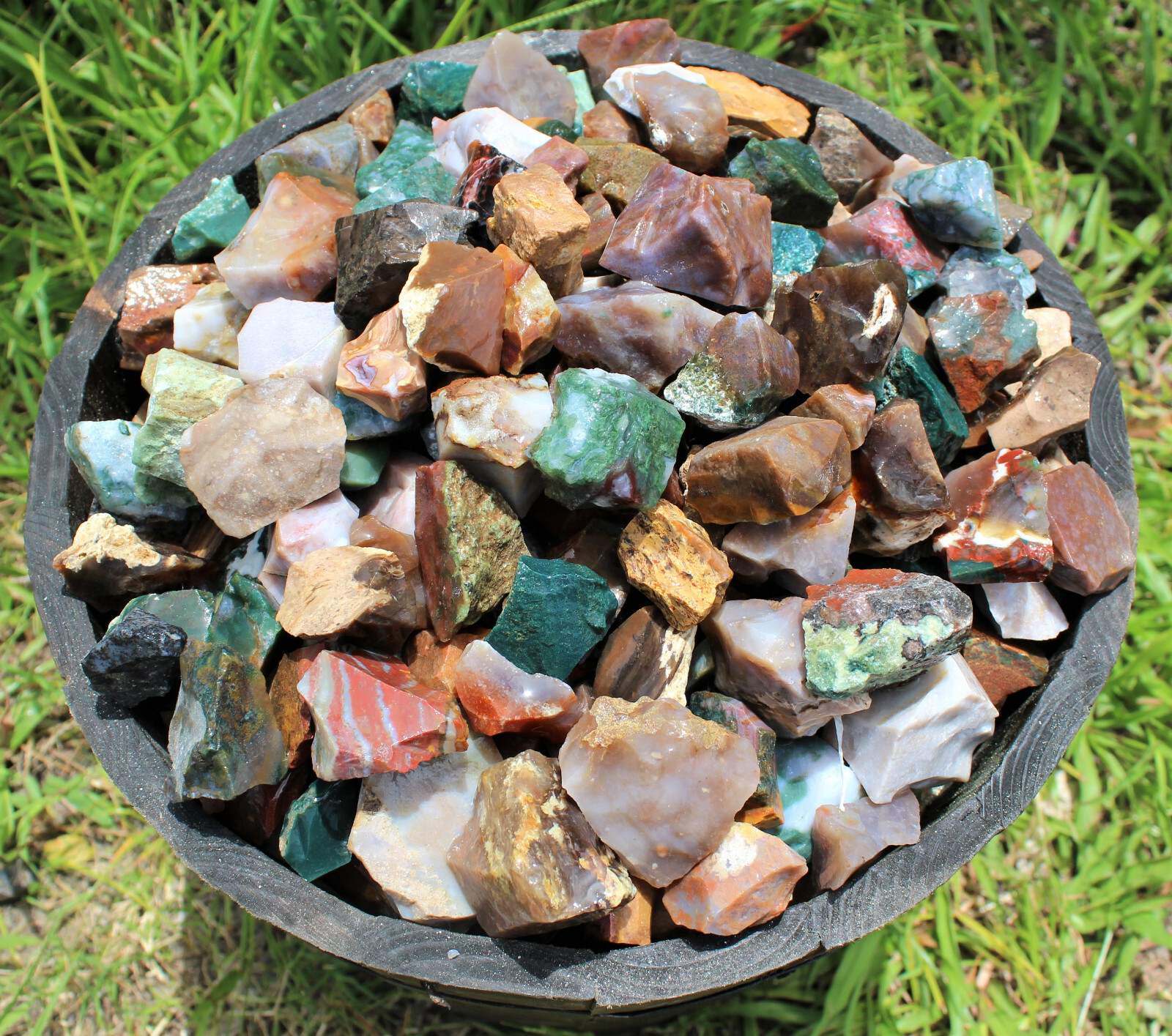 Rough Fancy Jasper Crystals: Choose How Many Pieces (Raw Natural Jasper)