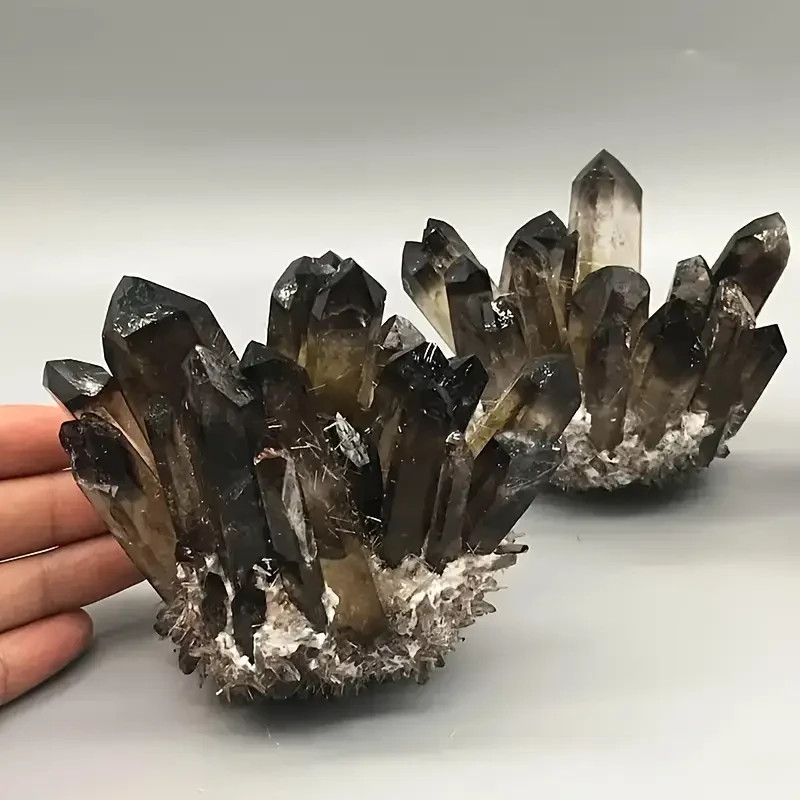 200g+ Rare Large Raw Smoky Quartz Crystal Cluster Quartz Mineral Specimens Decor