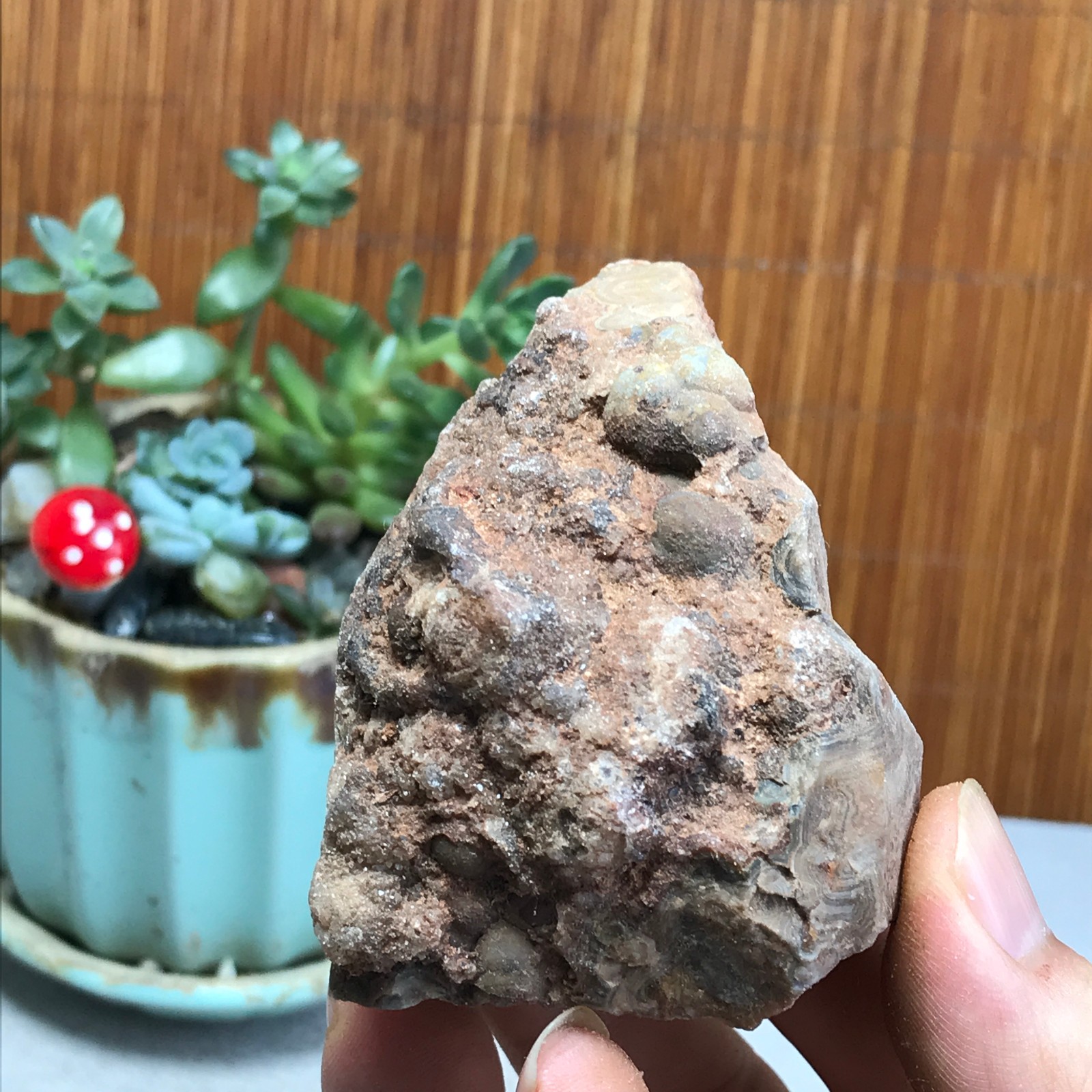 Natural crazy Mexican agate Crystal gemstone rough original Specimen 154g A6969