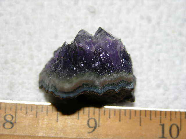 Amethyst crystal cluster grape jelly saturation smaller jewelry-sized 1″ K99