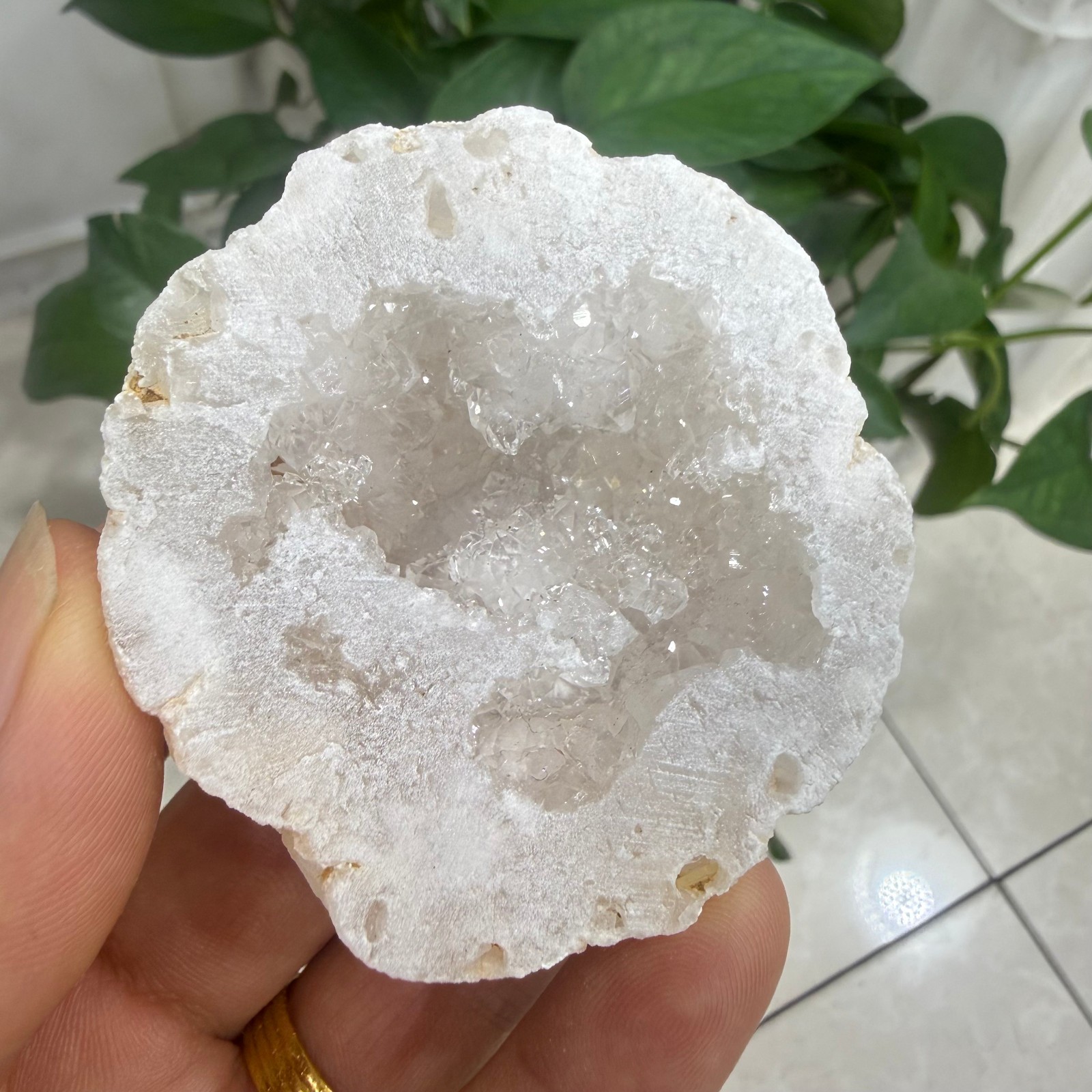 natural White crystal Cave run-of-mine quartz crystal Healing gift random 1pc