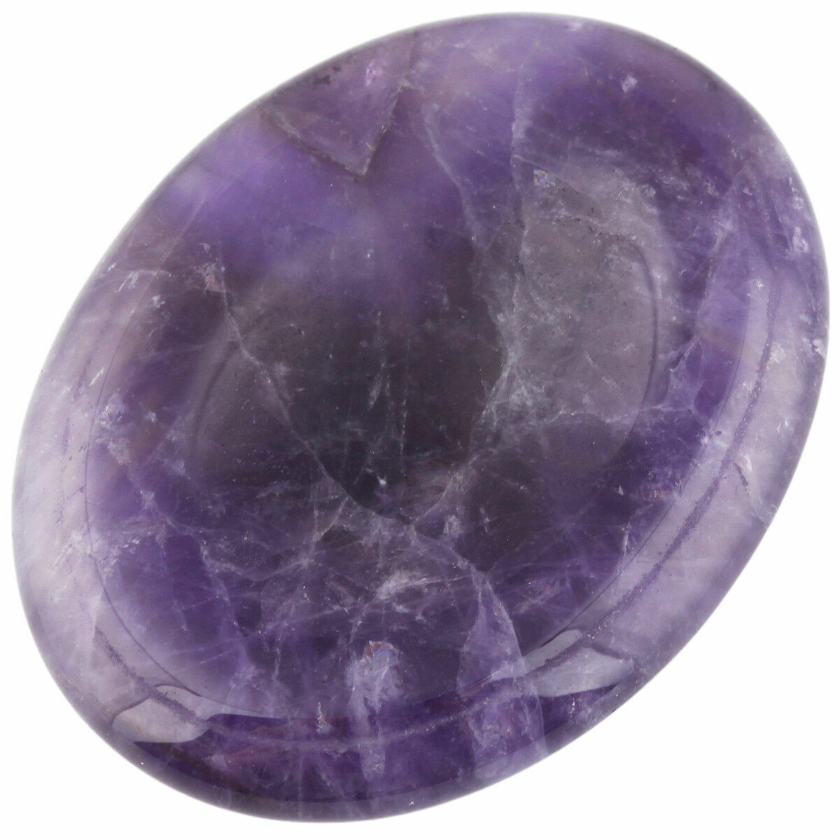 Healing Crystal Oval Thumb Worry Stone Pocket Palm Stone Chakra Reiki Meditation