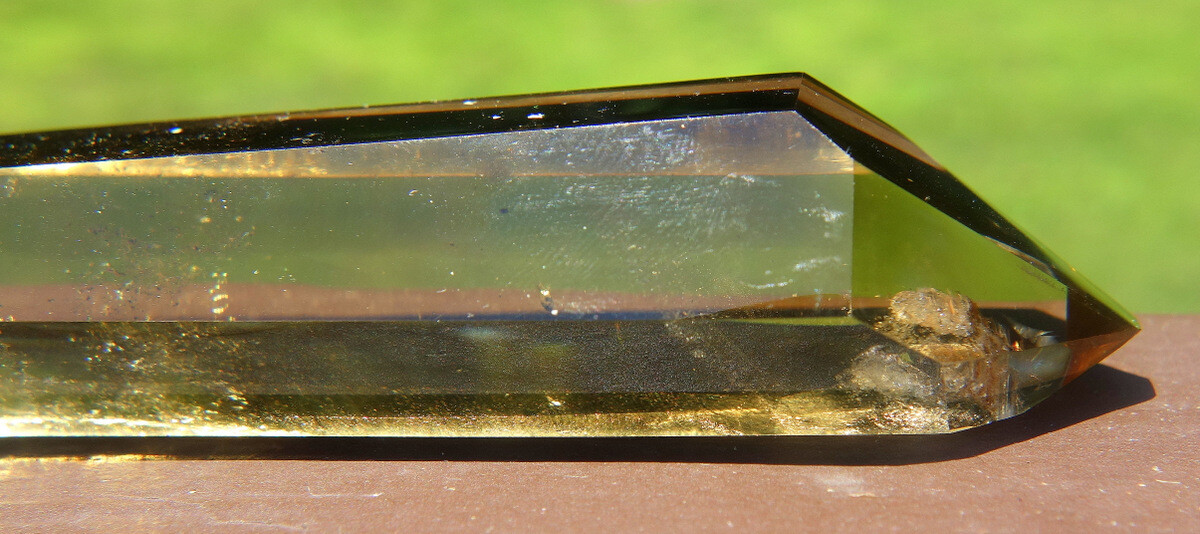 Double Terminated Golden Citrine Crystal ~ Madagascar Polished