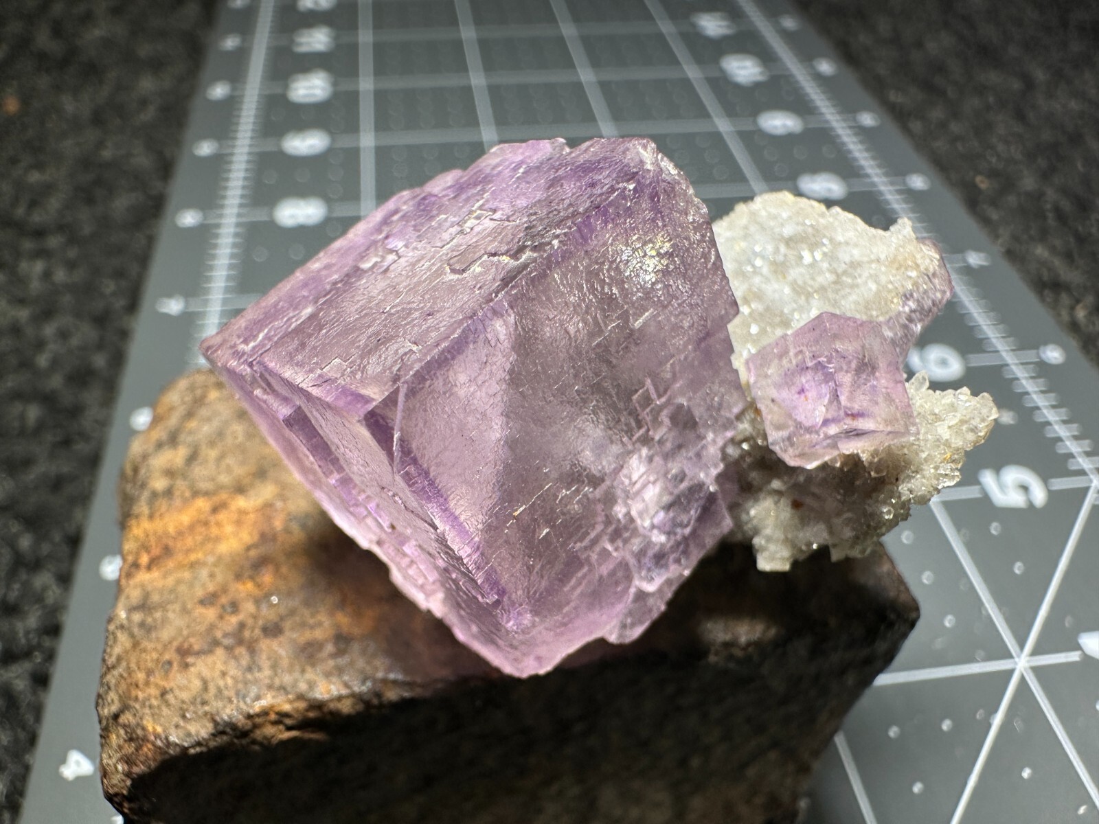 ➤Natural PURPLE FLUORITE CRYSTALS on DOLOMITE CRYSTALS Elmwood Mine TN VIDEO➤033