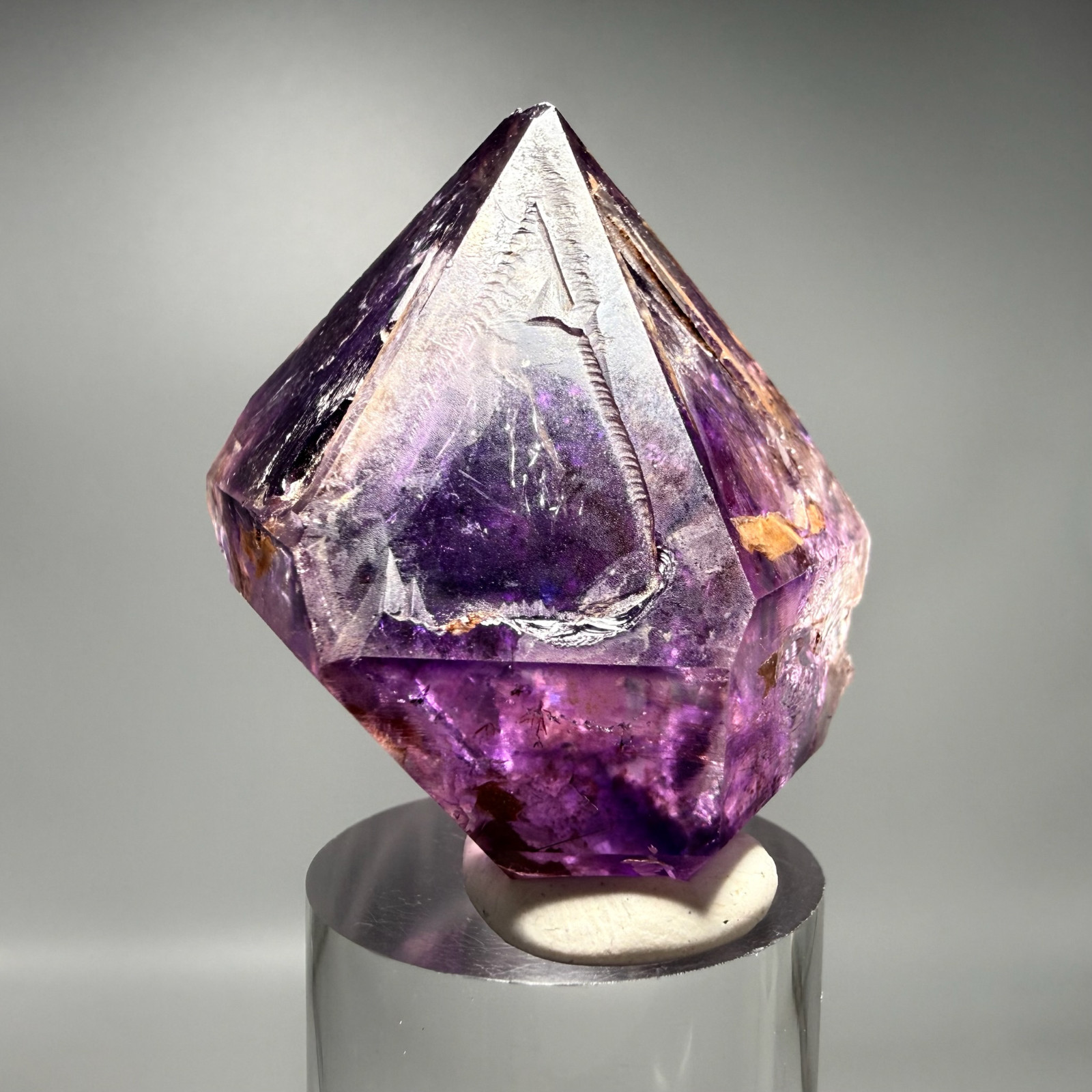 Moving Bubble! RARE Rainbow Fenster Grape Jelly Isis Shangaan Amethyst Enhydro