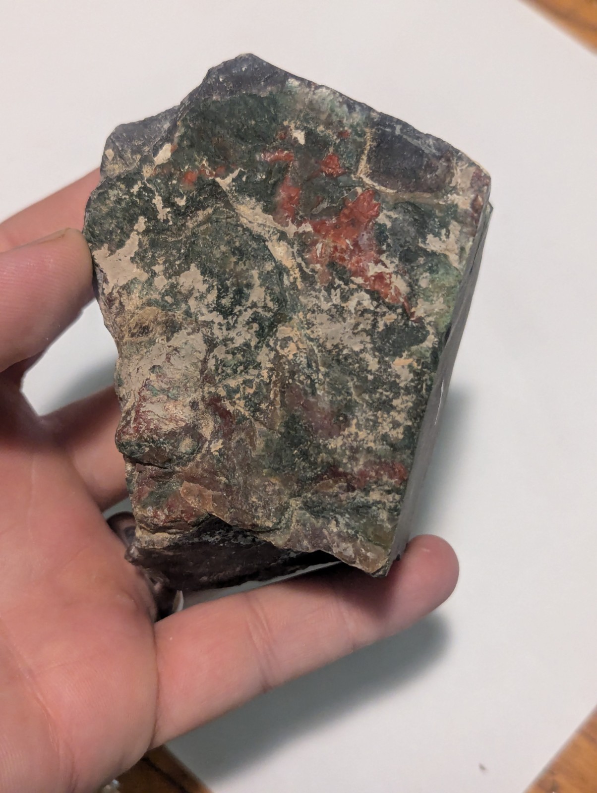 Big 1lb Natural Bloodstone Jasper Green And Red