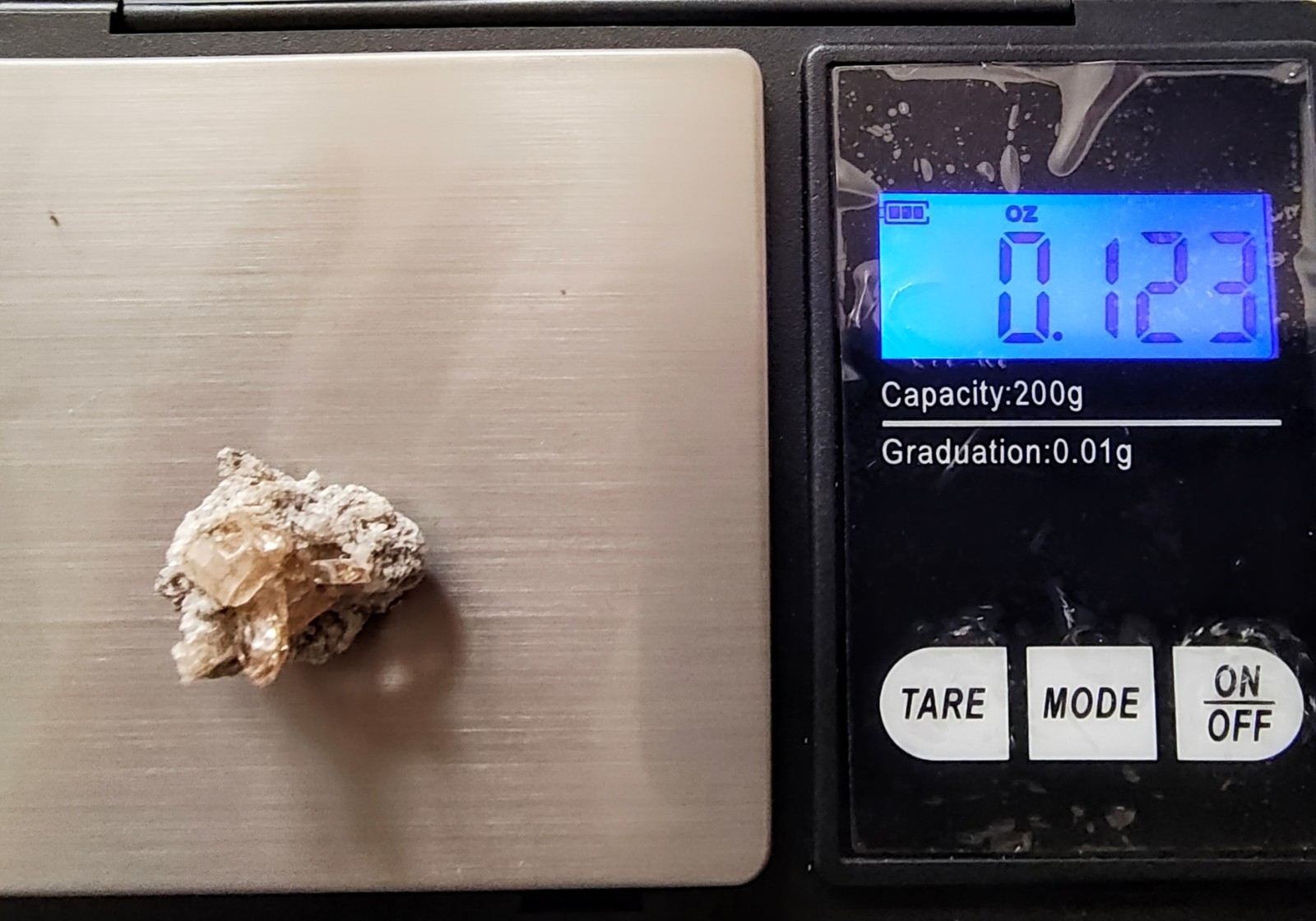 NATURAL GEM TOPAZ ON MATRIX MINI CRYSTAL CLUSTER