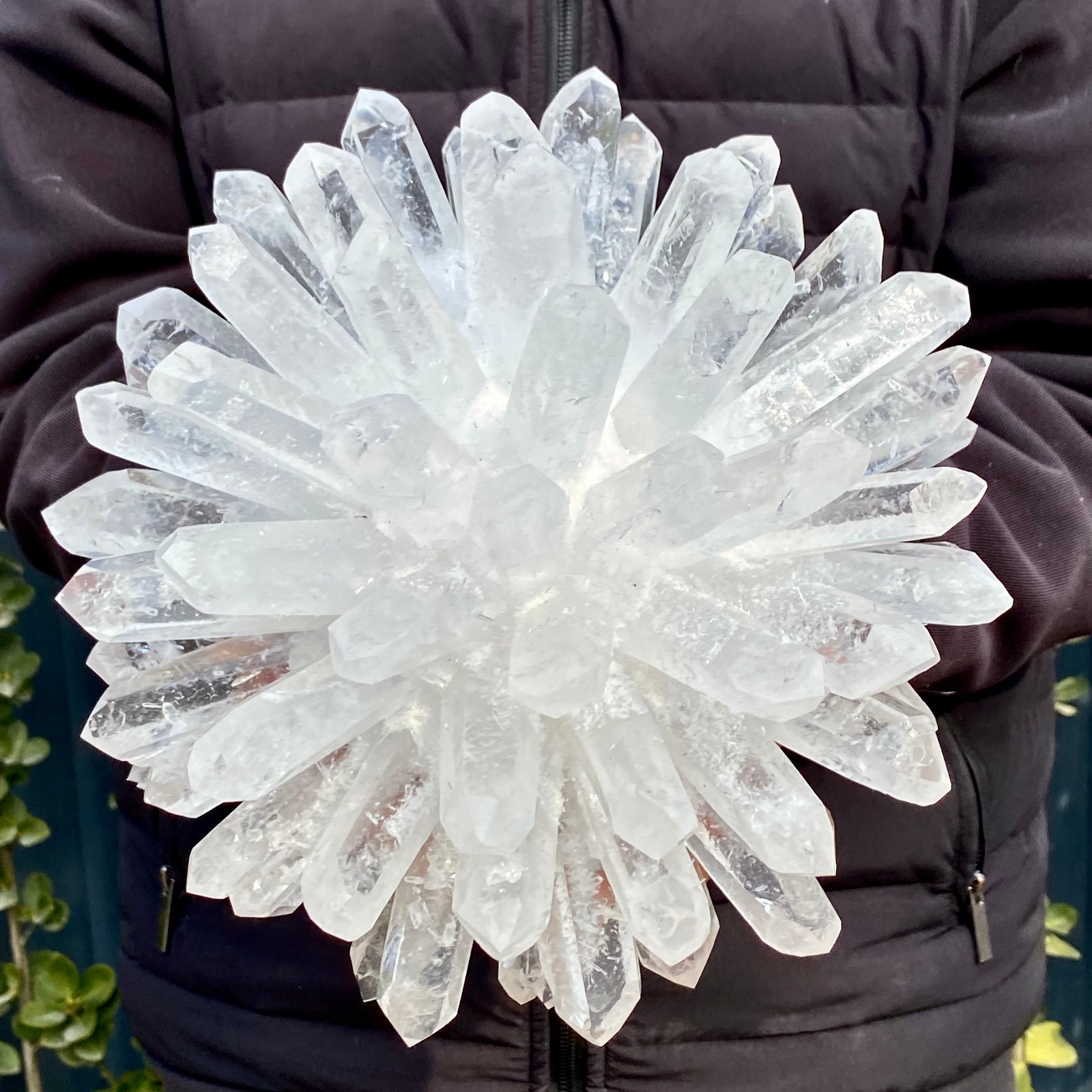 10.14LB Natural White Clear Quartz Crystal Cluster Rock Stone Specimens Reik