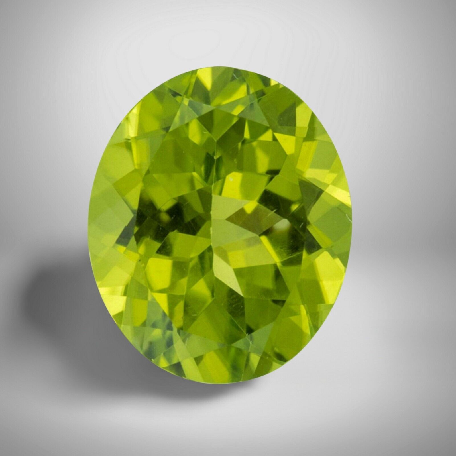 Peridot Oval Cut Gemstone 2.1 Cts – 9×7 mm Vivid Loose Gem