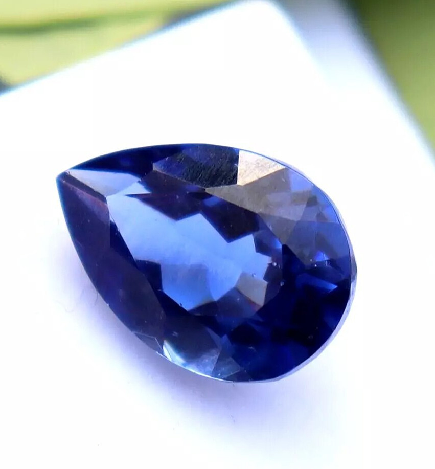 Blue Tanzanite Loose Gemstone Certified Natural Pear Cut 8-10 ct Valentine Offer