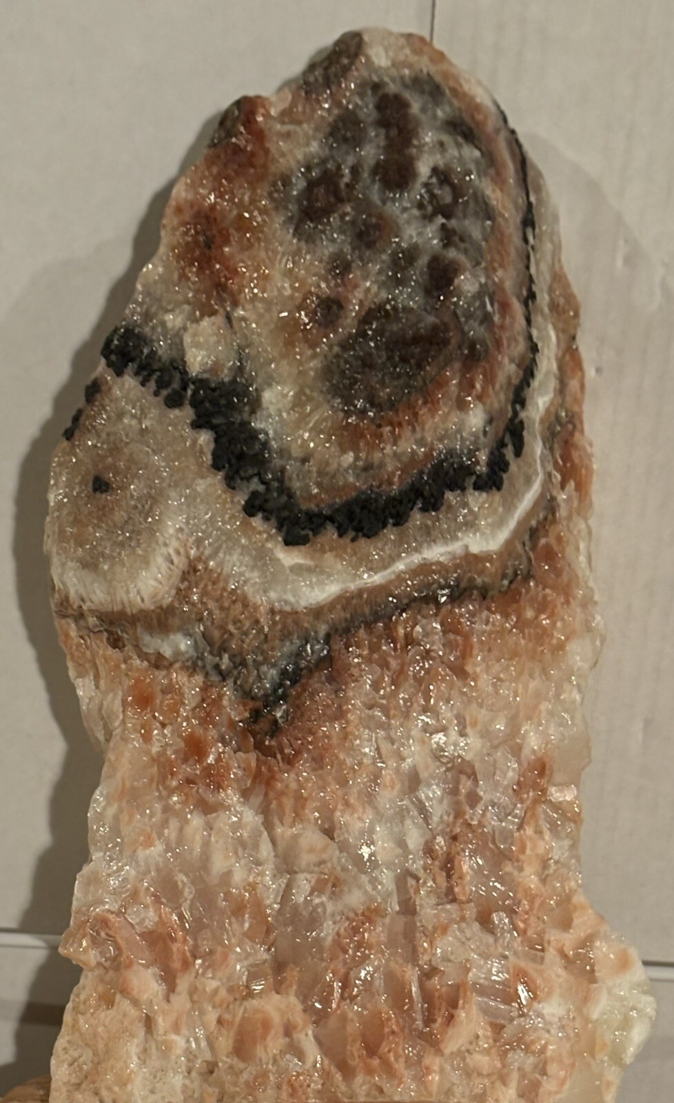 20 Pounds Multi Colored Calcite. 12 Inches Tall 9 Inches Wide 3 1/2 Inches Thick