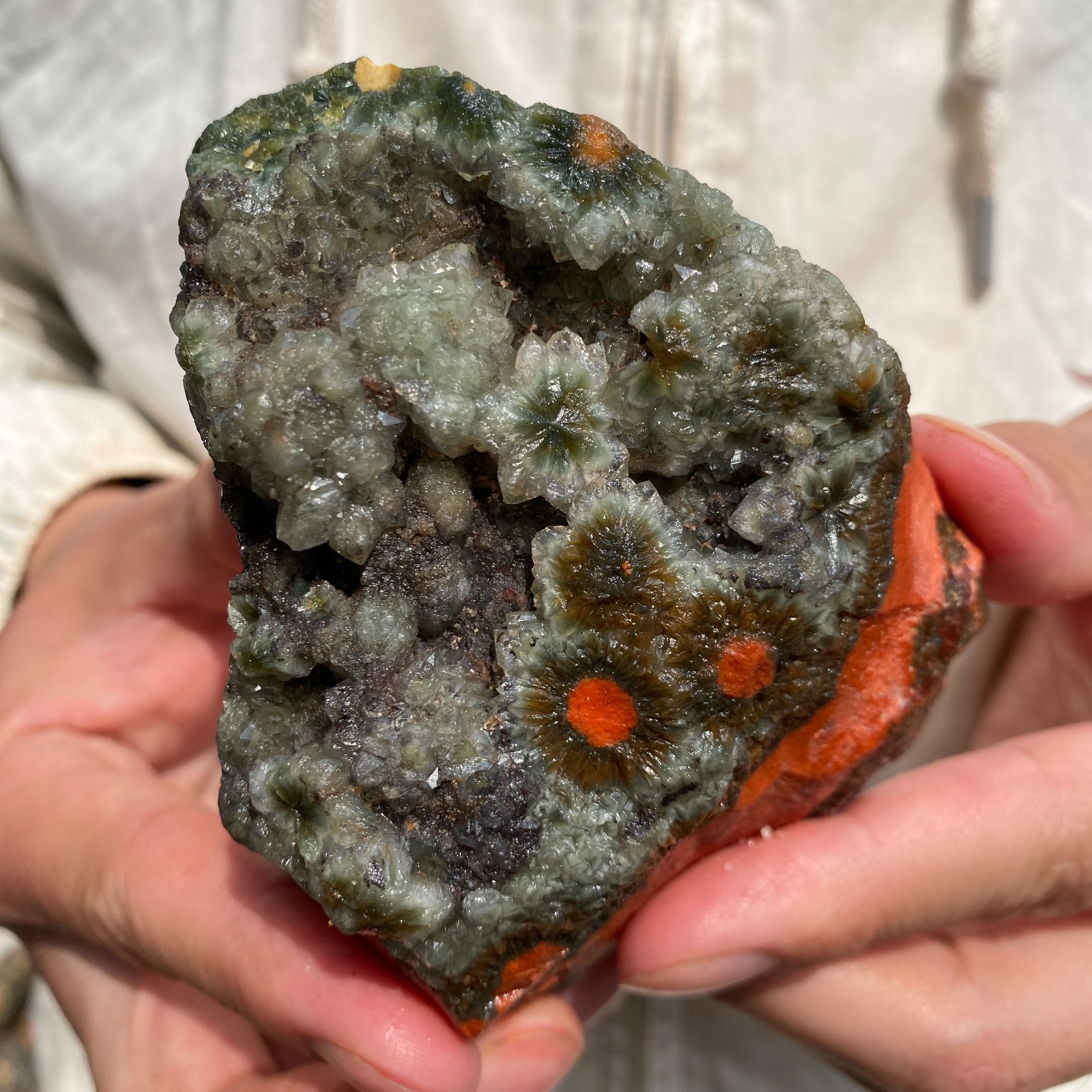 350G Rare Natural Raw Ocean Jasper Rough Quartz Crystal Mineral SpecimeM