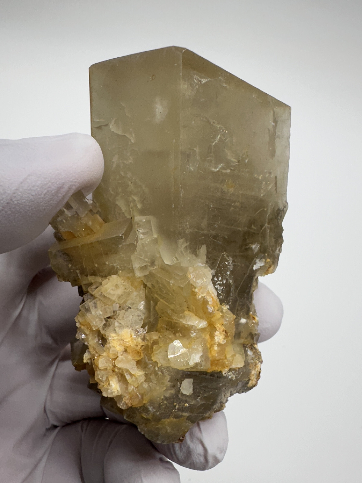 New Find__Large Very Rare Phantom Barite Crystal Specimen___Linwood Mine, Iowa