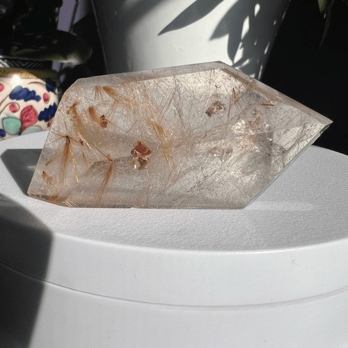 Golden Rutilated Quartz Crystal Freeform
