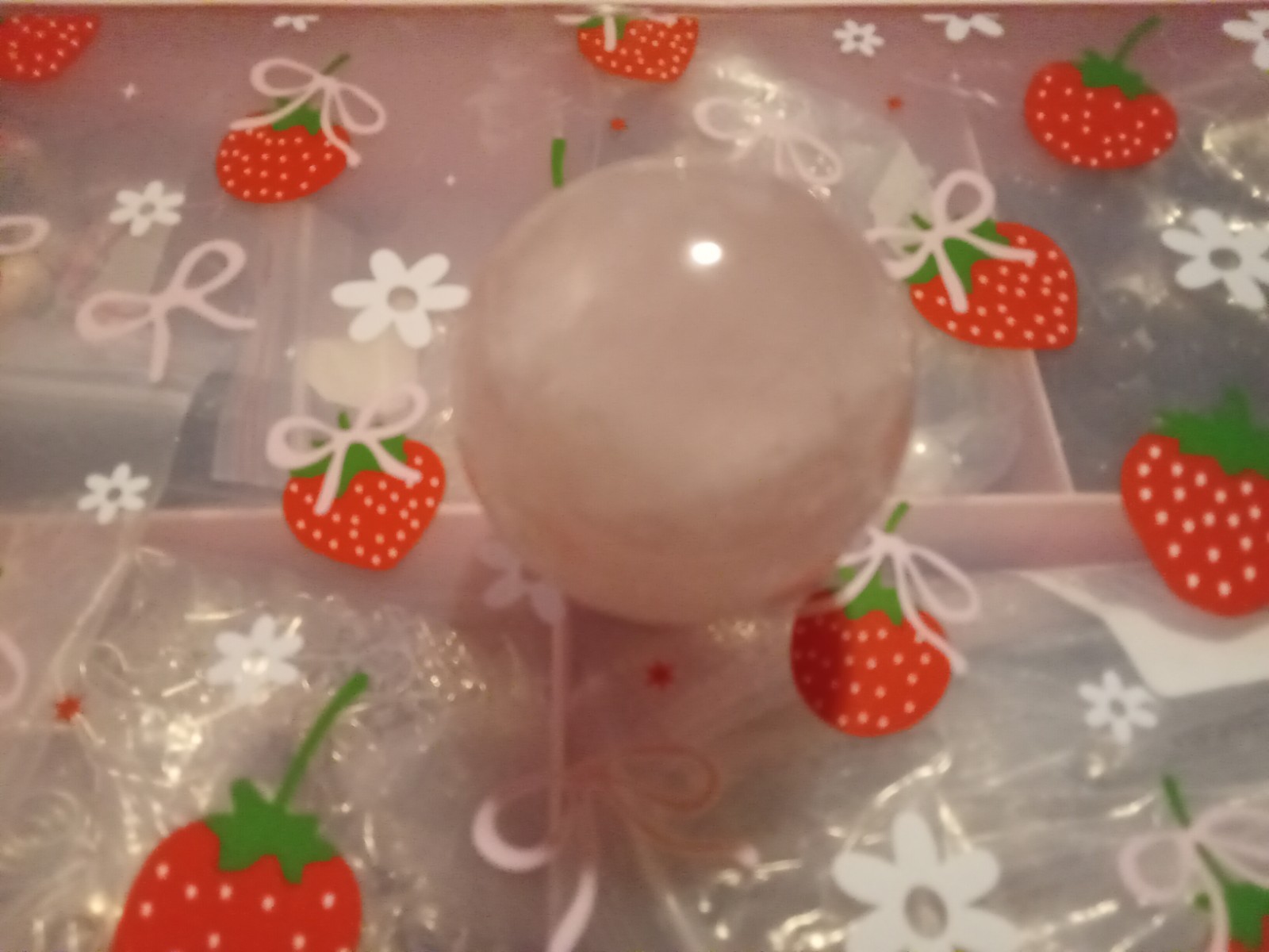 4 cm 2 1/2 Inches Rose Quartz Sphere with stand