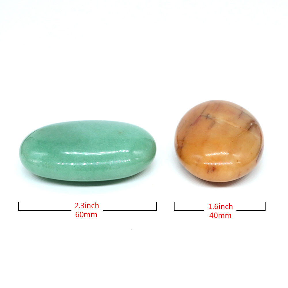 Natural Crysta Palm Stone Reiki Healing Oval Pocket Palm Worry Stone Home Decor