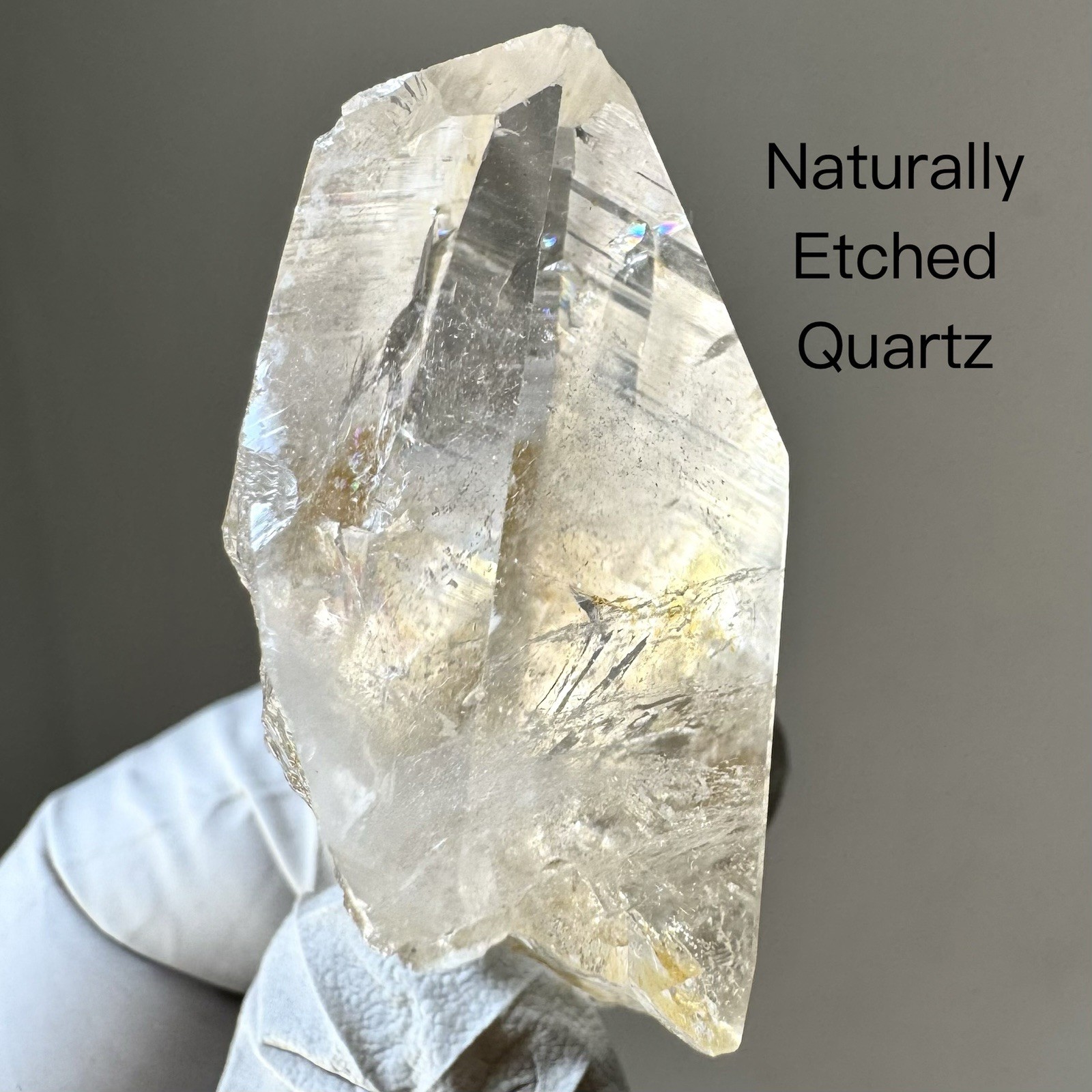 “Golden Triangle”Ganesh Himalayan Nepal Quartz Nirvana Record Keeper Crystal