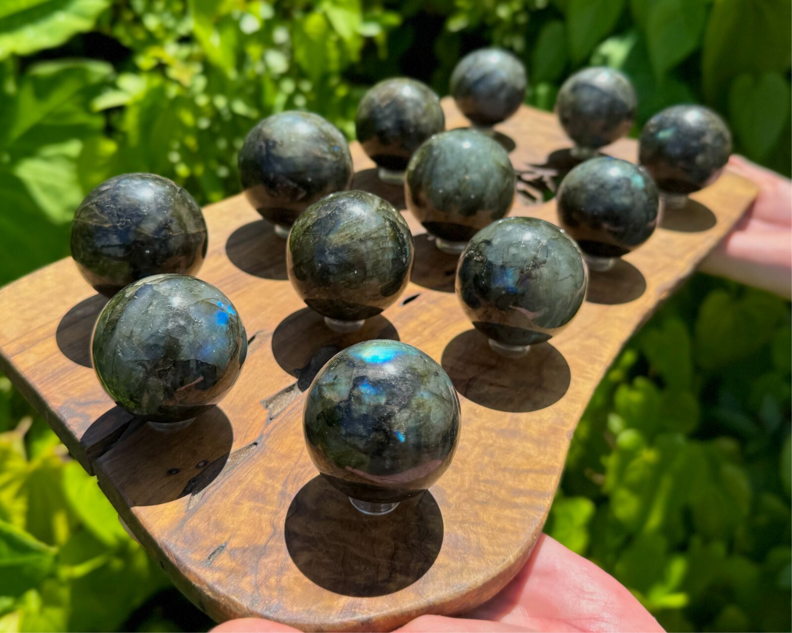 Labradorite Crystal Sphere LARGE 1.75 – 2″ Sphere (A Quality Labradorite Sphere)