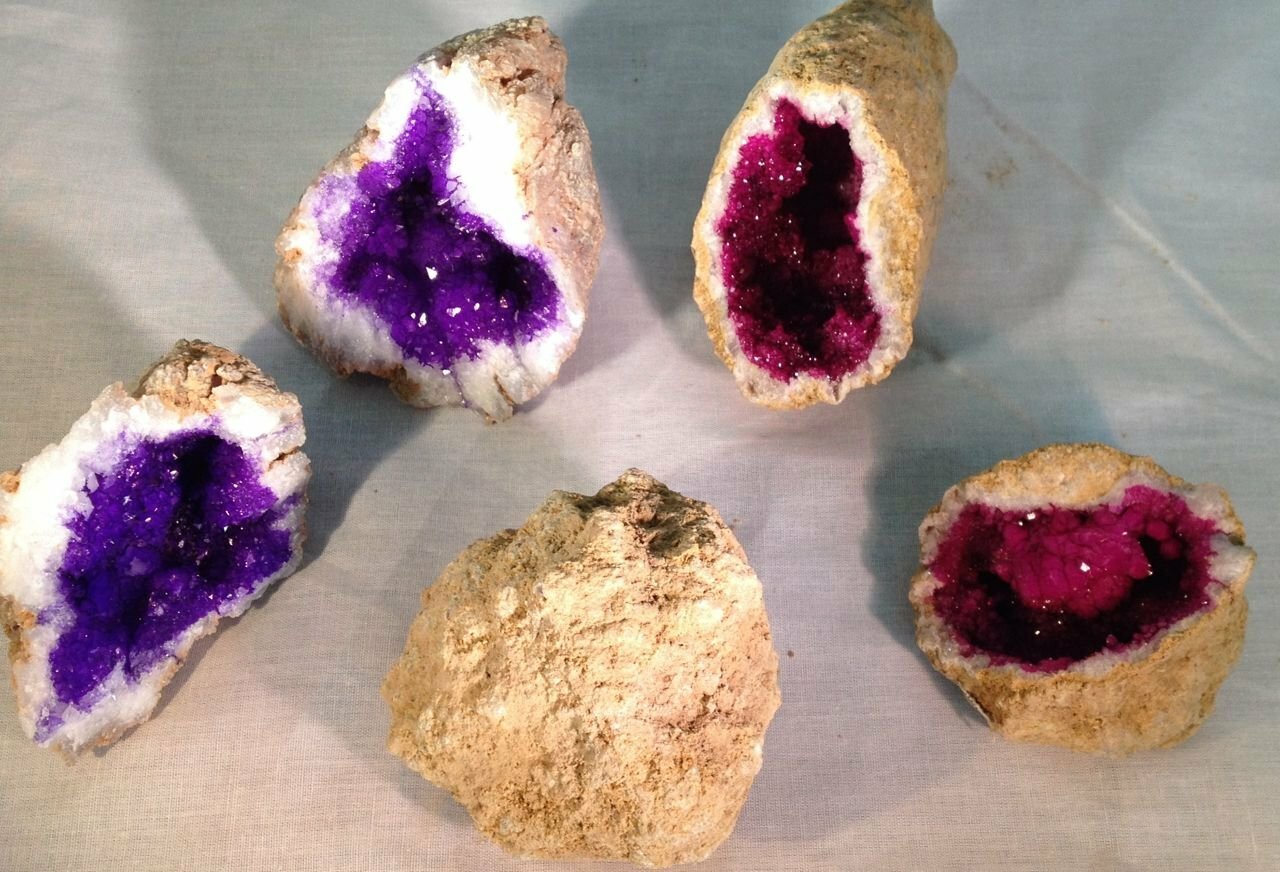 Geode Collection Gift Pack Kit – Set of 3 – Purple, Fuchsia, and Natural