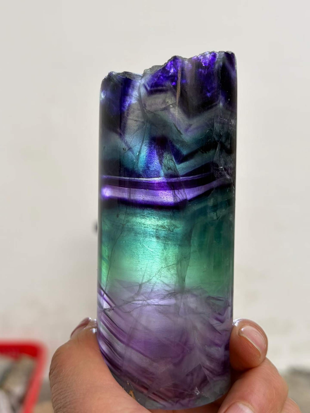 A++ Natural fluorite quartz crystal night light Crystal lamp reiki healing 1PC