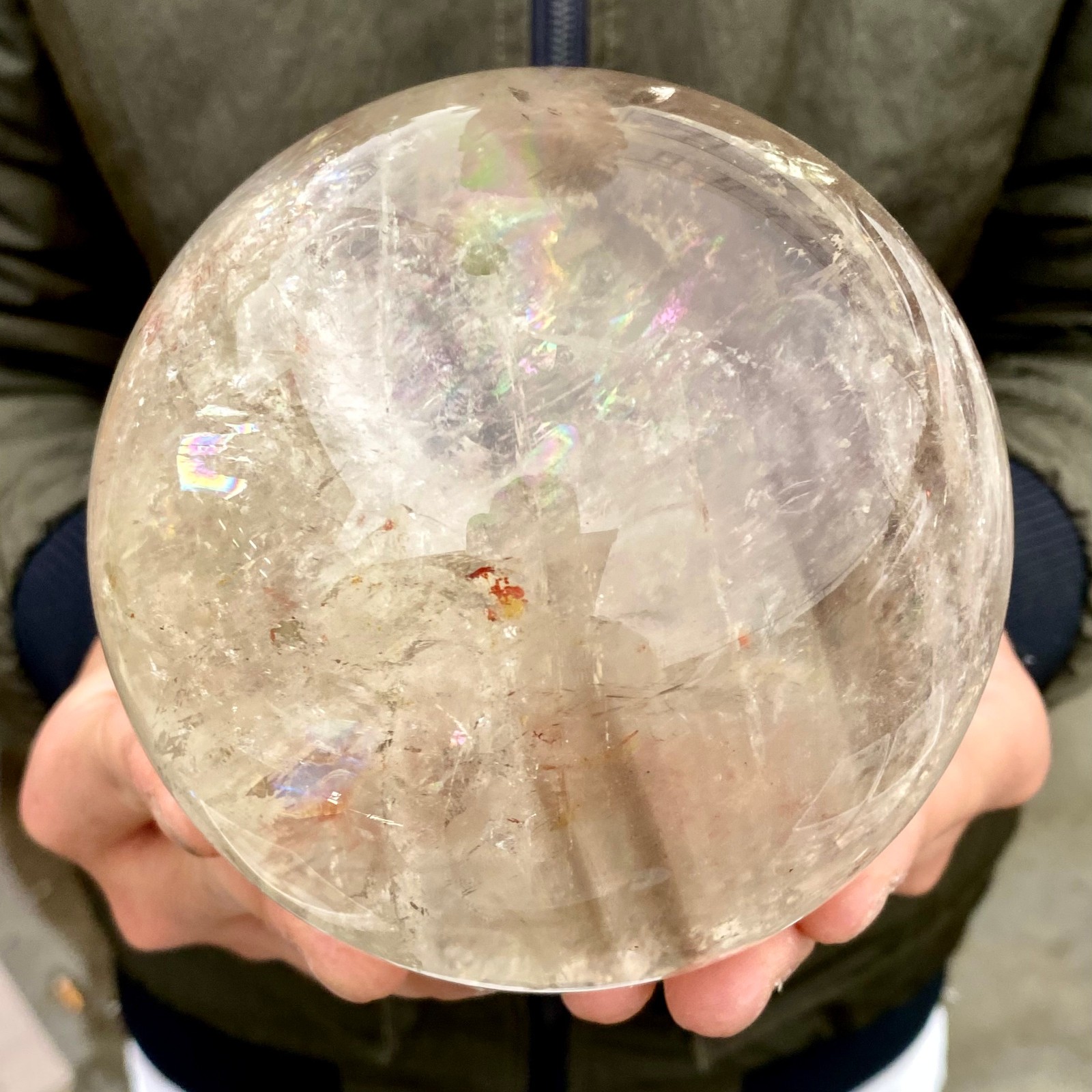 3.15LB Natural clear quartz sphere quartz crystal ball reiki Energy healing