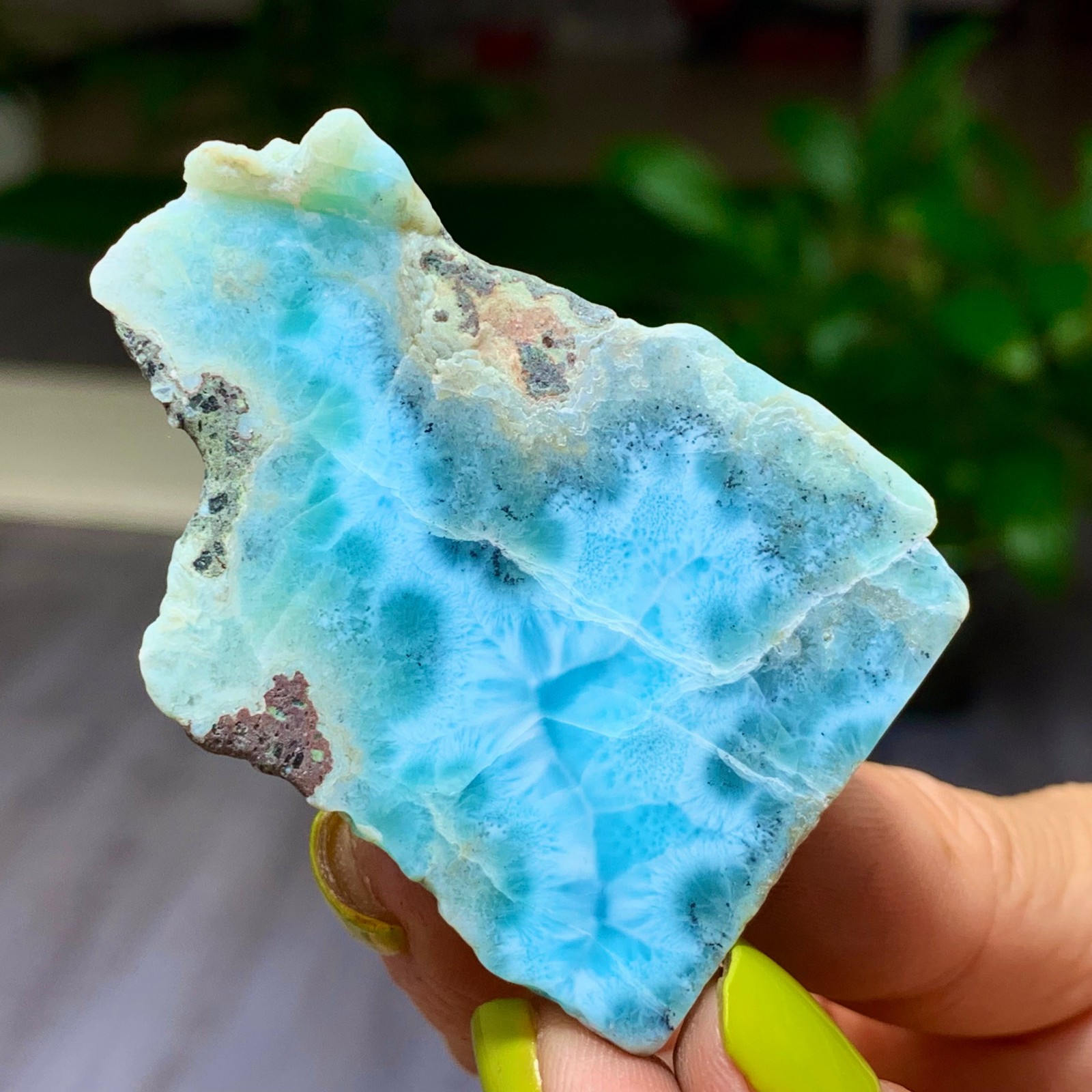 50G Natural larimar/hemimorphite Gorgeous rough raw Crystal Mineral Specimen