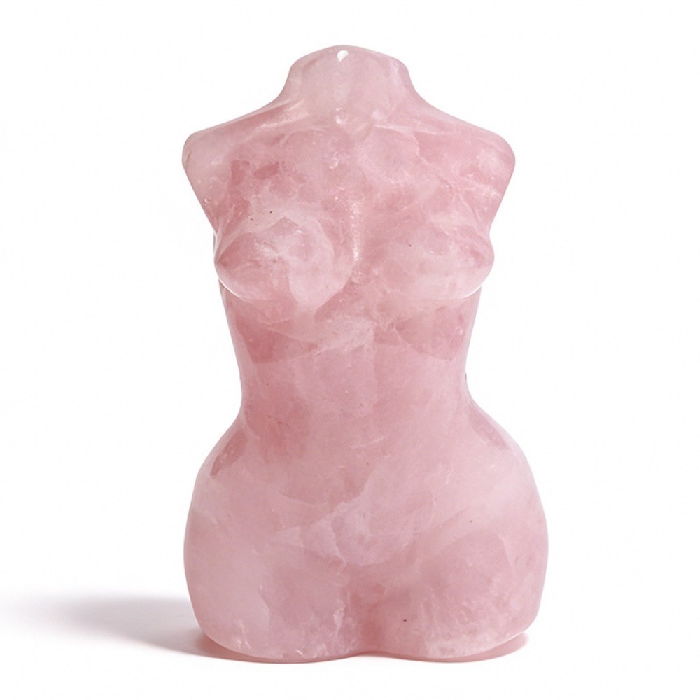Natural Female Body Model Crystal Carving Chakra Reiki Healing stone Ornament