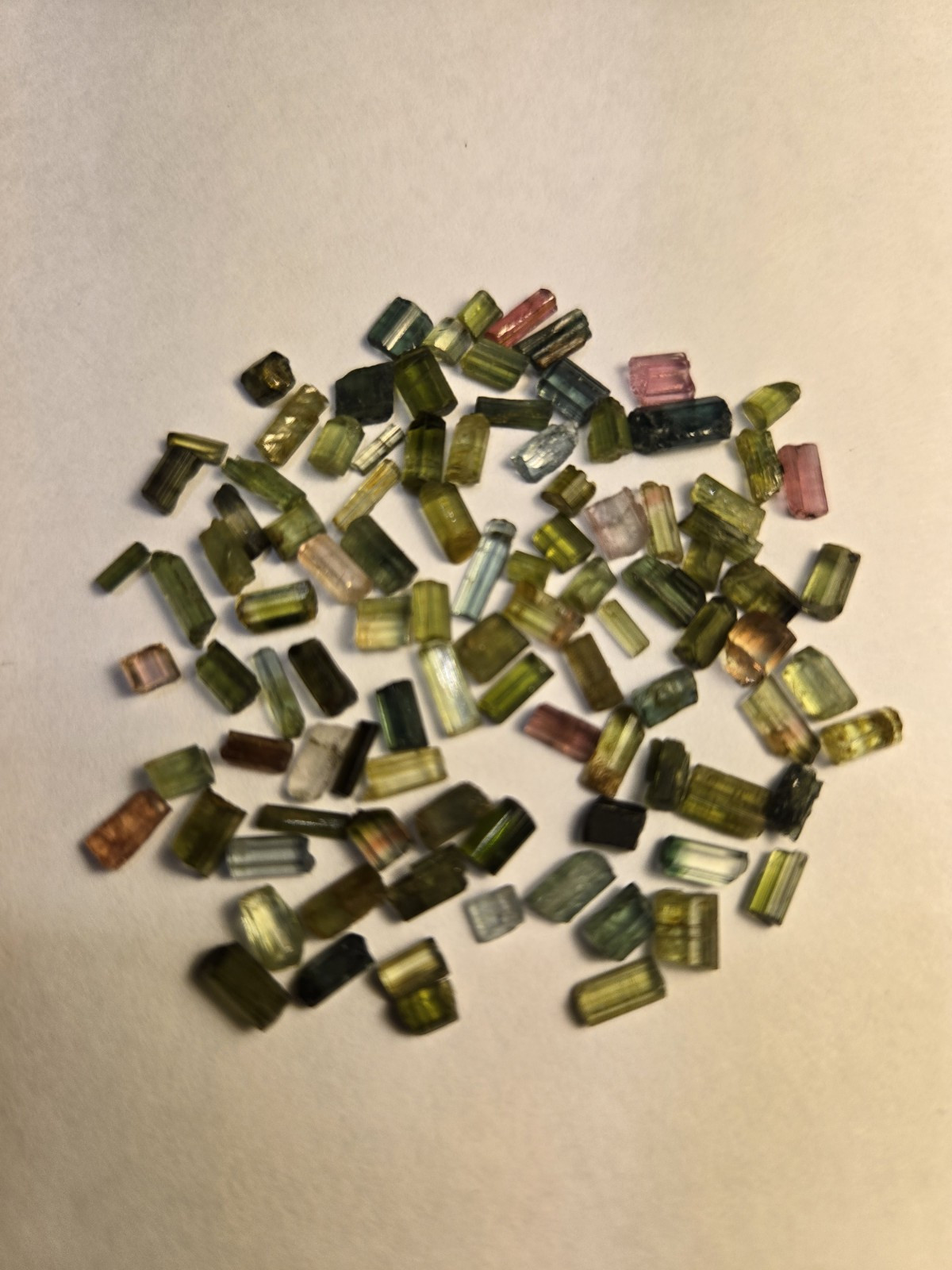 100pcs Top Quality multi color tourmaline Crystals Lot From Afghanistan
