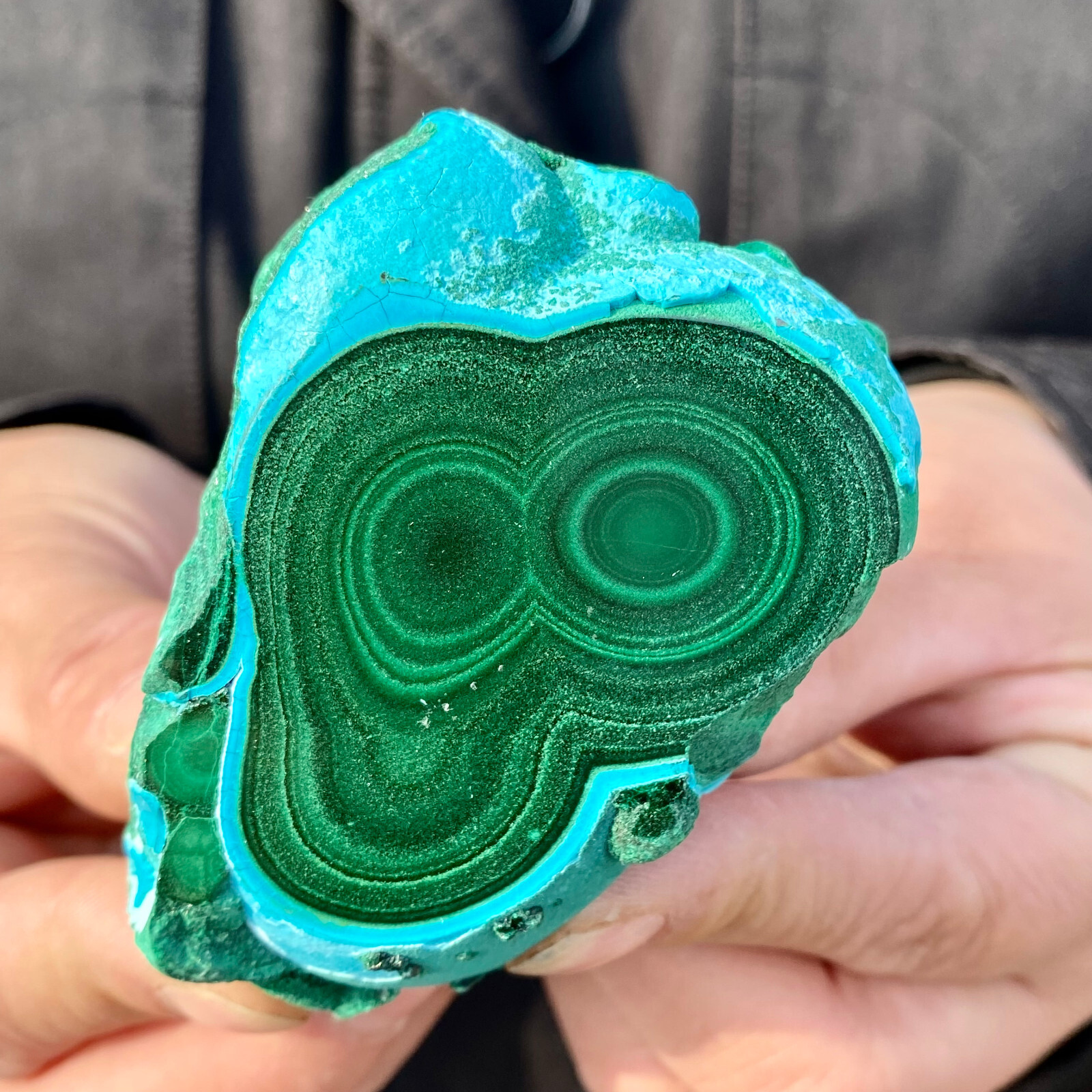 205G Natural Silica Chrysocolla Malachite Quartz Crystal Flake Mineral Specime