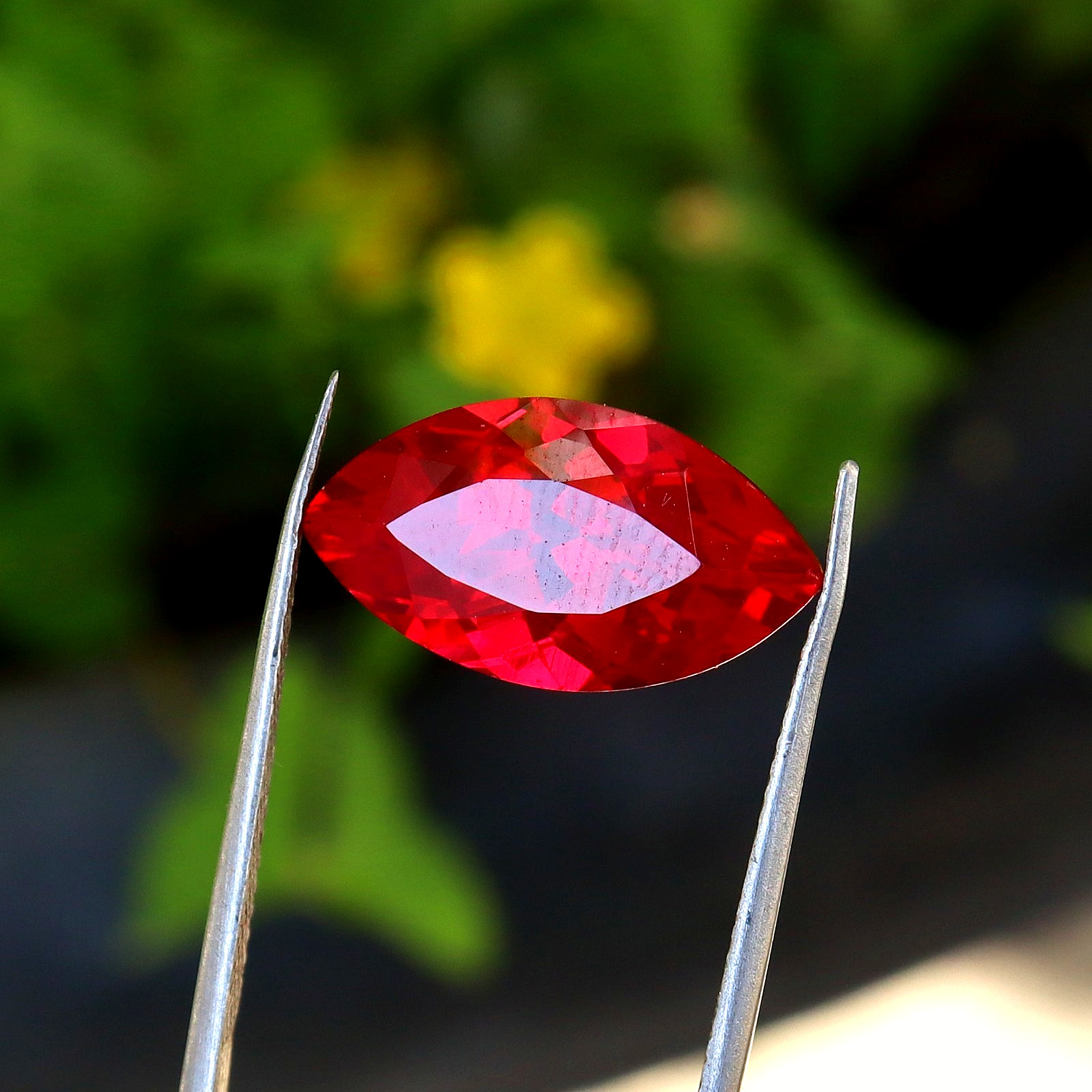 8.85 Ct Natural Mozambique Blood Red Ruby Marquise Cut Loose Certified Gemstone