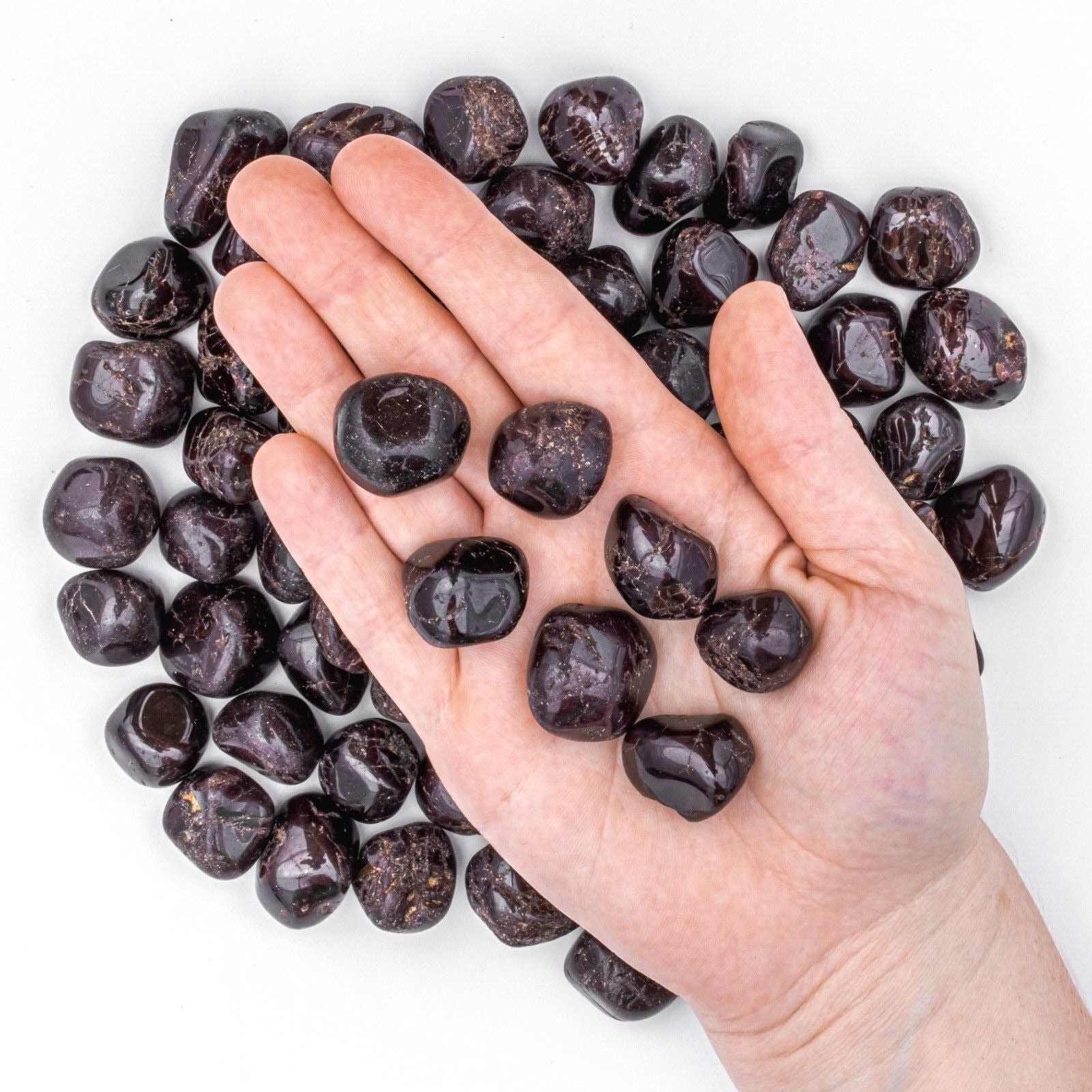 1 Stone Tumbled Garnet Gemstone Wire Wrapping Crystals for Jewelry Making Crafts