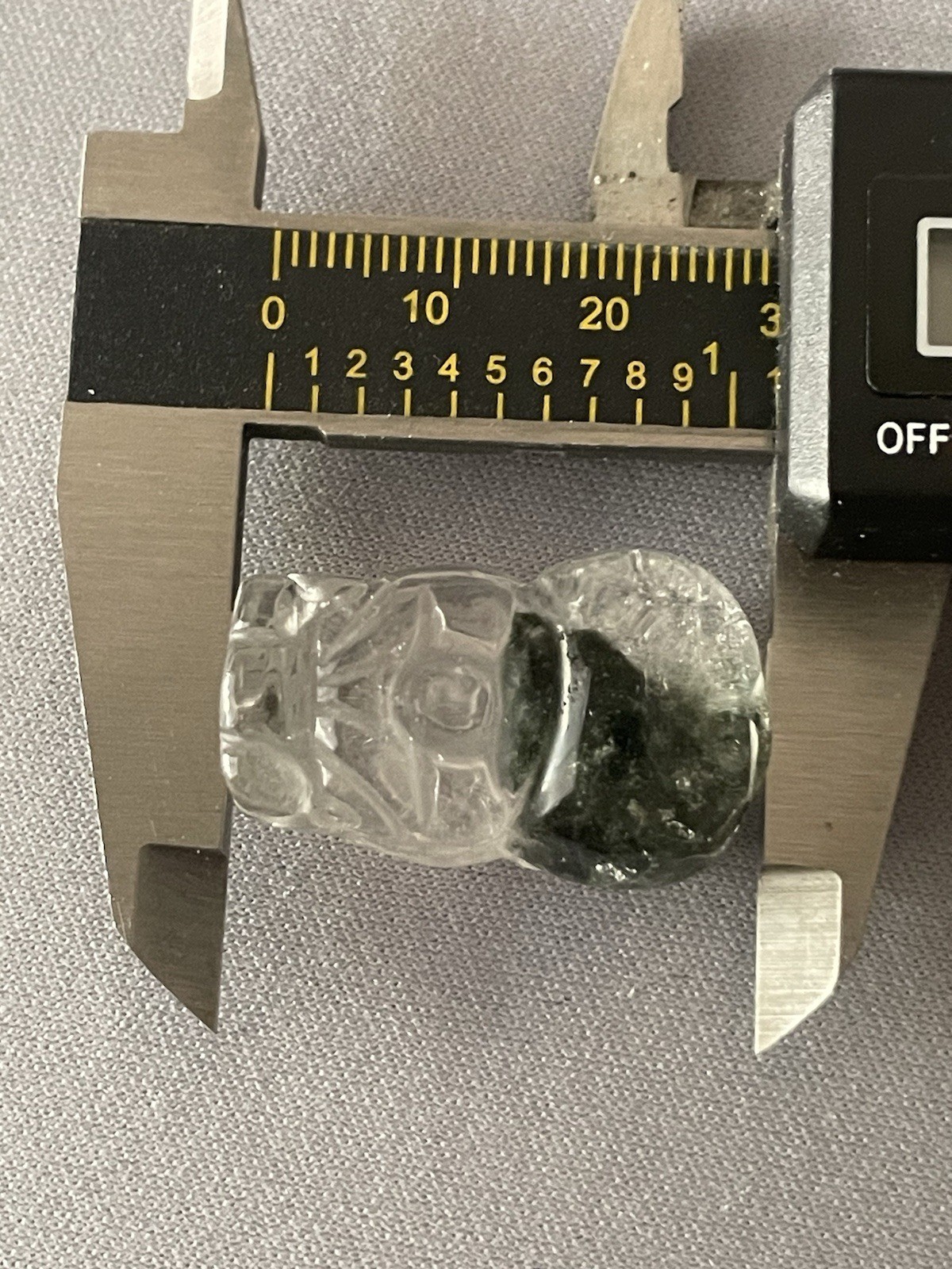 Garden Quartz Crystal/Gemstone Pixiu Pendant .925 27mm x 17mm 13G