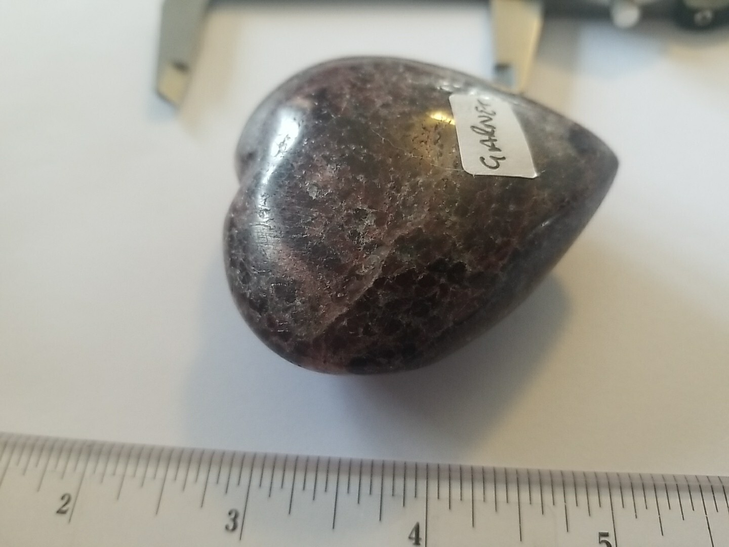 Natural Rare Red Purple Garnet Crystal Heart Stone Mineral Specimen 205g
