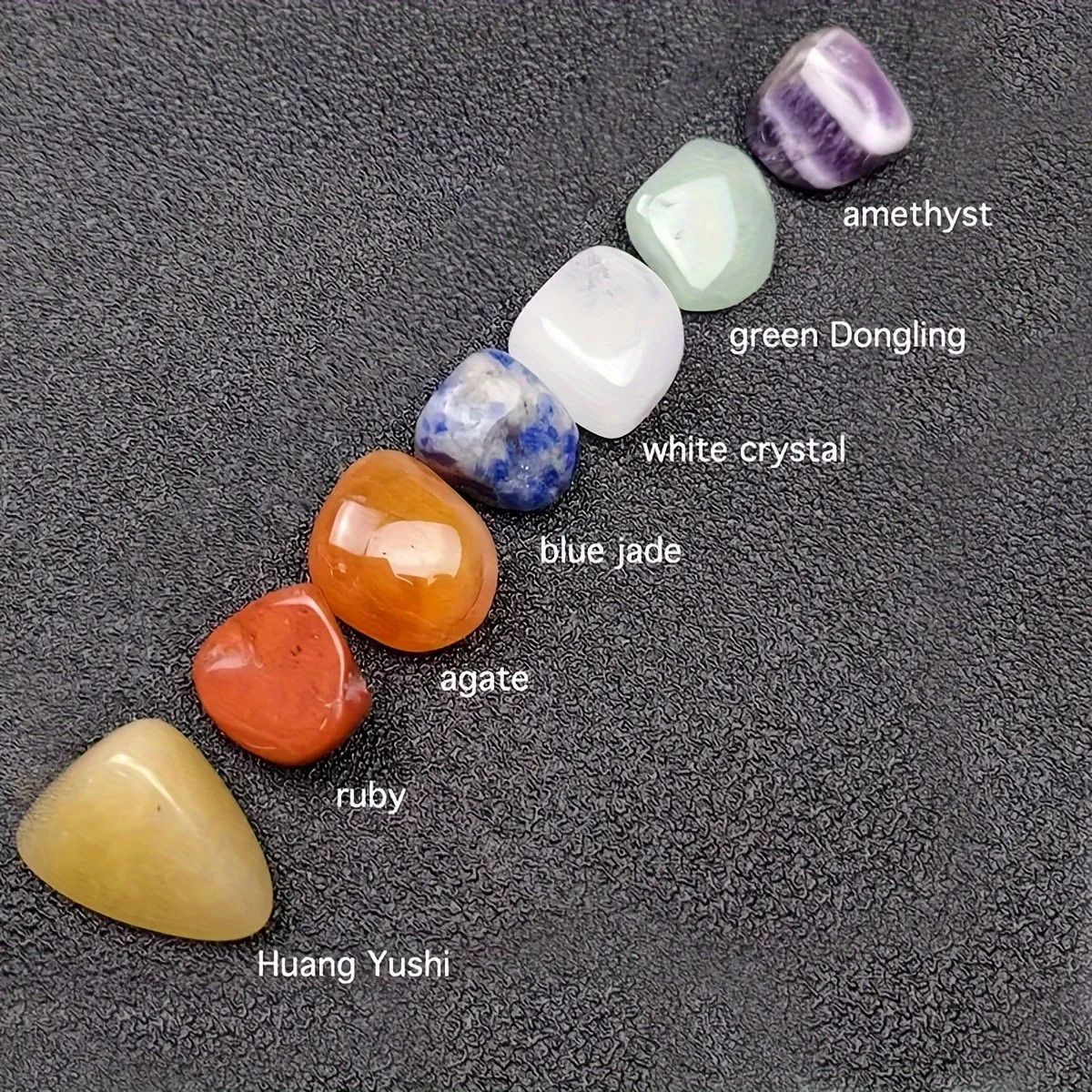 14pcs Pointed Quartz Crystal Chakra Healing Stones and Crystals Set Hexagon Rose