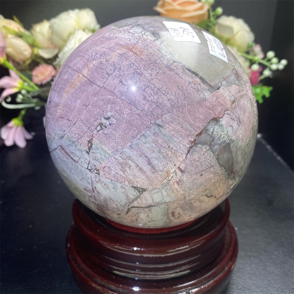 7LB 4.8″Natural A+++Picture Jasper Sphere Crystal Reiki Ball Heal Polished Decor
