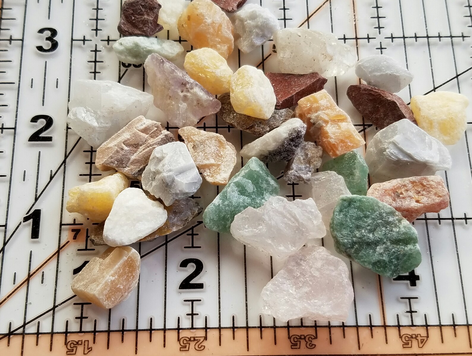1/2 lb Small Crafters Collection Rough Mix Gem Crystals Natural Jewelry Making