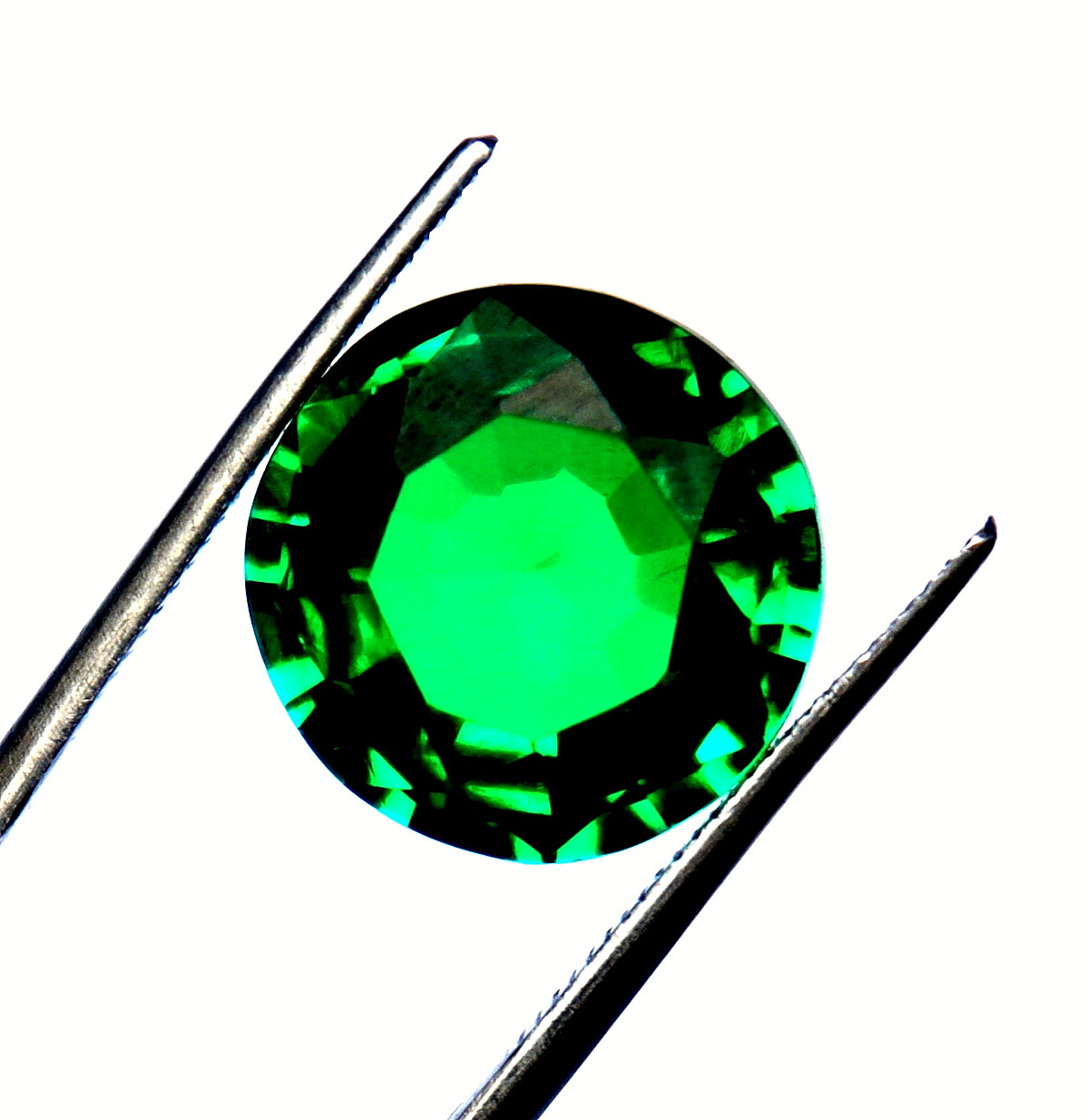 Natural Tsavorite Garnet Green Round Cut CERTIFIED Loose Gemstone 11.10 Ct