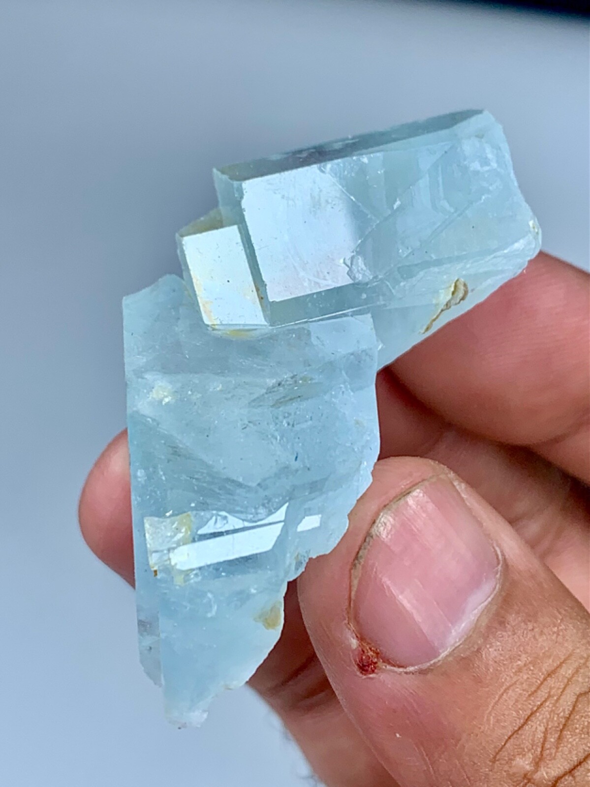 35 Gram Twin Aquamarine Crystal Specimen From Skardu Pakistan