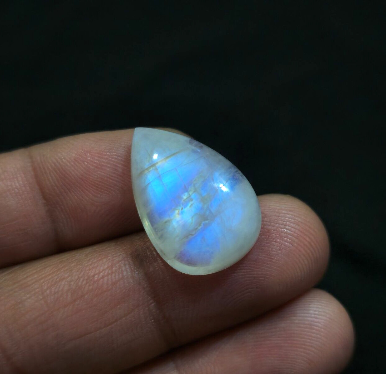 Outstanding Rainbow Moonstone Cabochon 25x17x7.50 mm Loose Gemstone For Jewelry