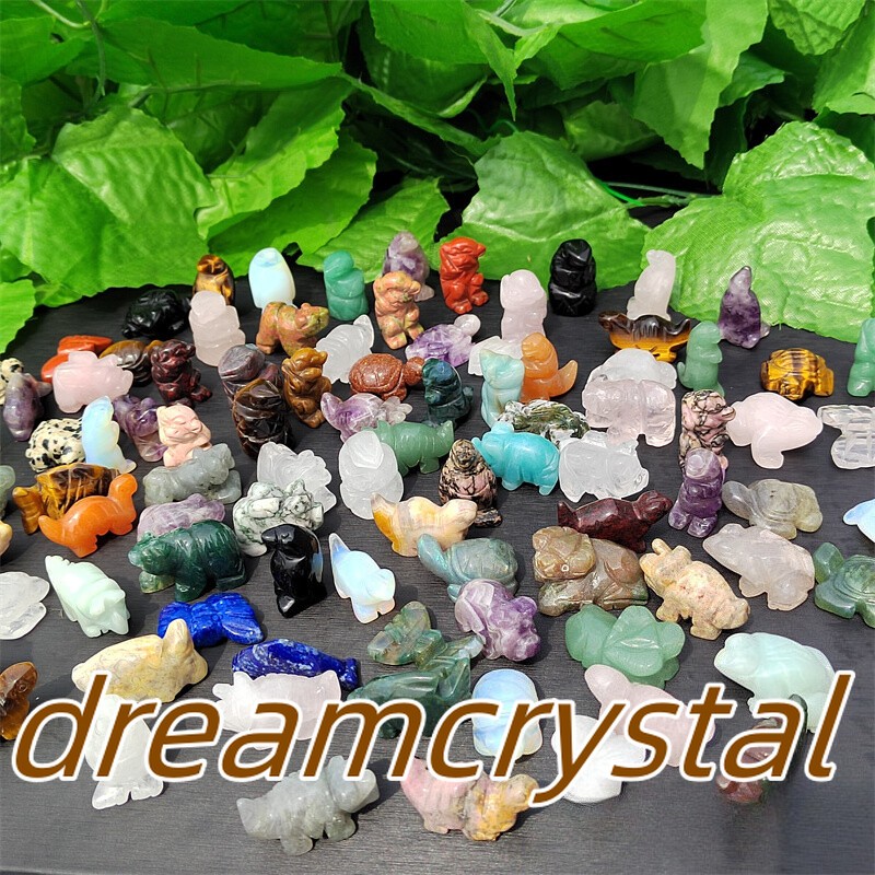 100pcs Natural Quartz Crystal Animal Carved Mini Crystal Skull Healing wholesale