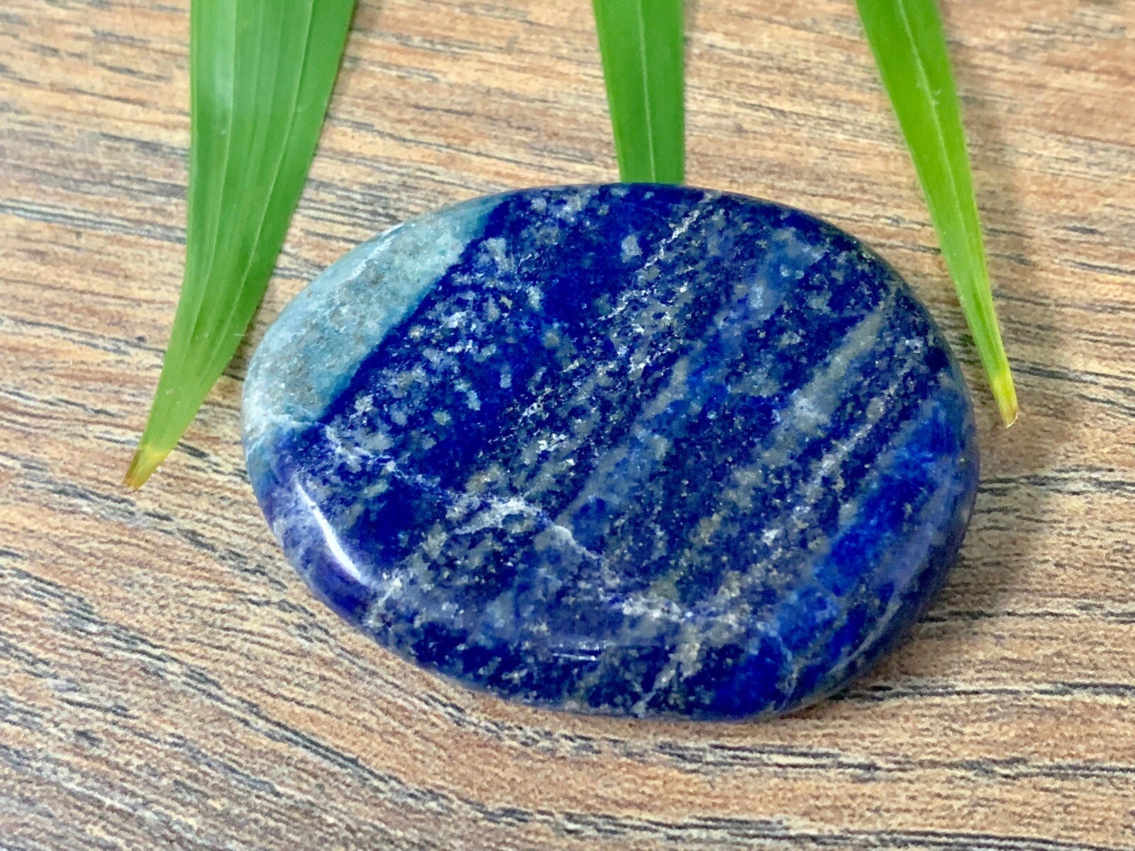 Lapis Palm Stone Soap Lapis Lazuli Smooth Stone Flat Specimen Reiki Chakra