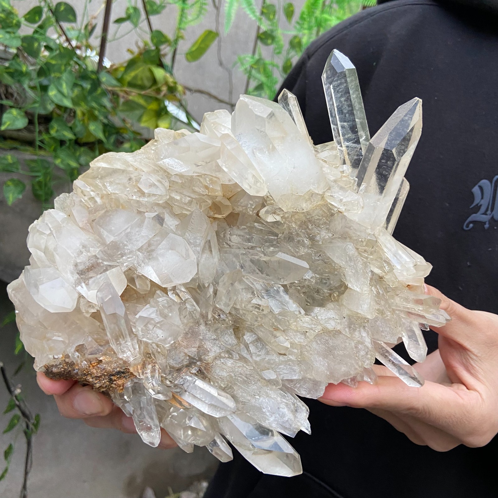 3.7LB Natural Clear White Crystal Quartz Cluster Rough Healing Specimen