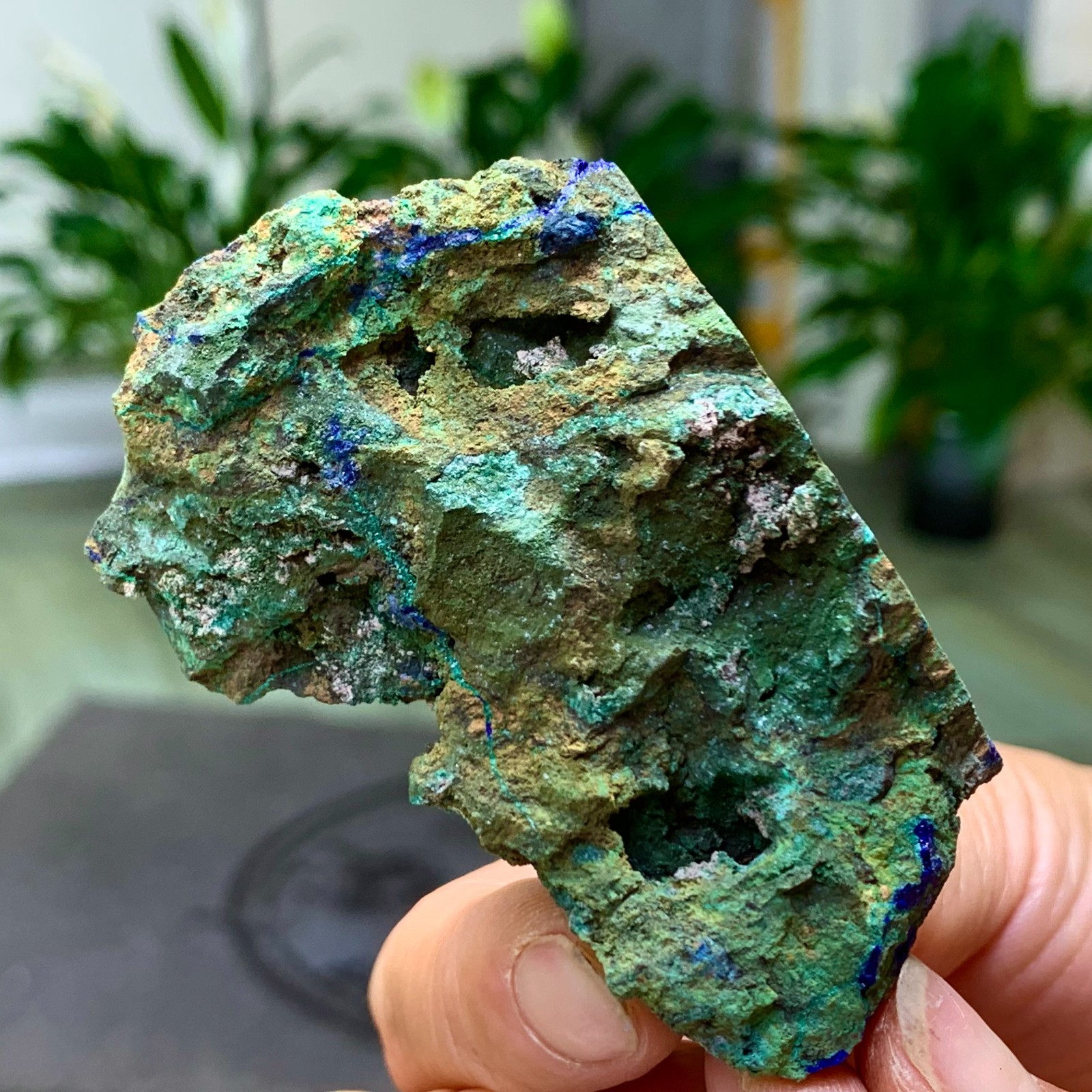 101G BEST Natural Azurite/Malachite crystal minerals specimens