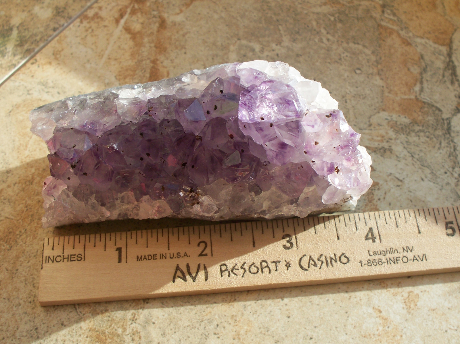 A12 Amethyst Purple Crystal Cluster 4 x 1 7/8″ 9.5 oz. 250 gr.