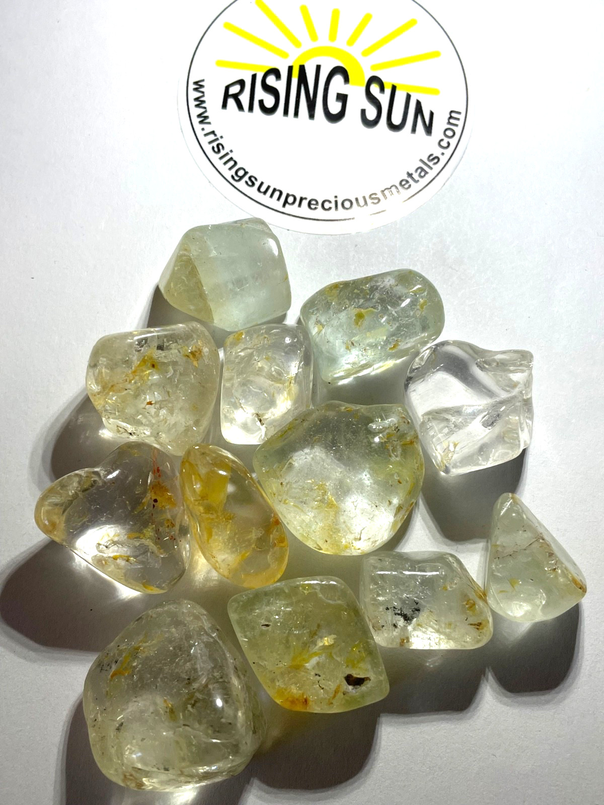 AMBER TOPAZ 98 Grams AAA quality, Translucent, colorful Natural Topaz Crystals