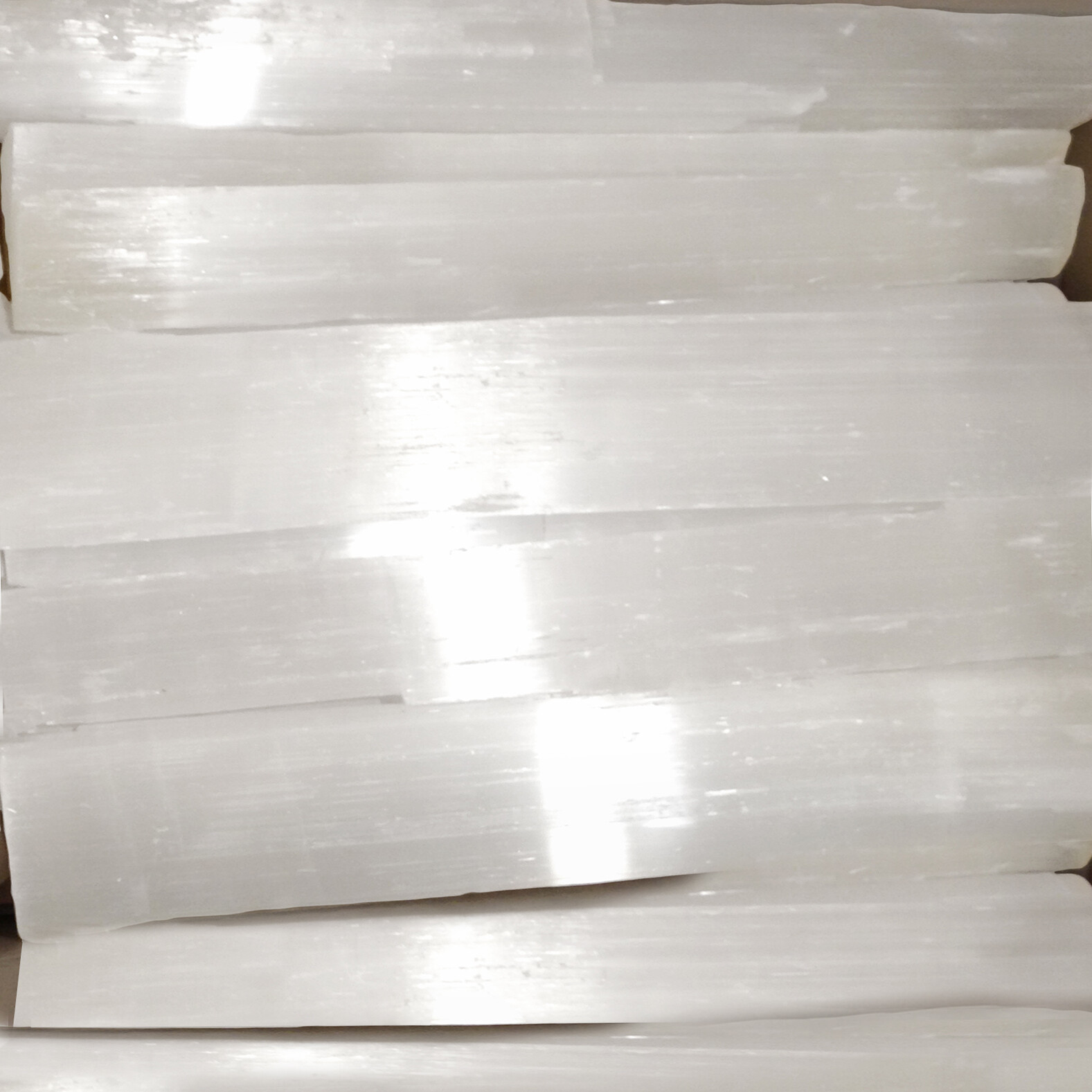 8 ” Selenite Logs XL Natural Crystal Sticks Rough Wands BULK 5 lb LOT Wholesale