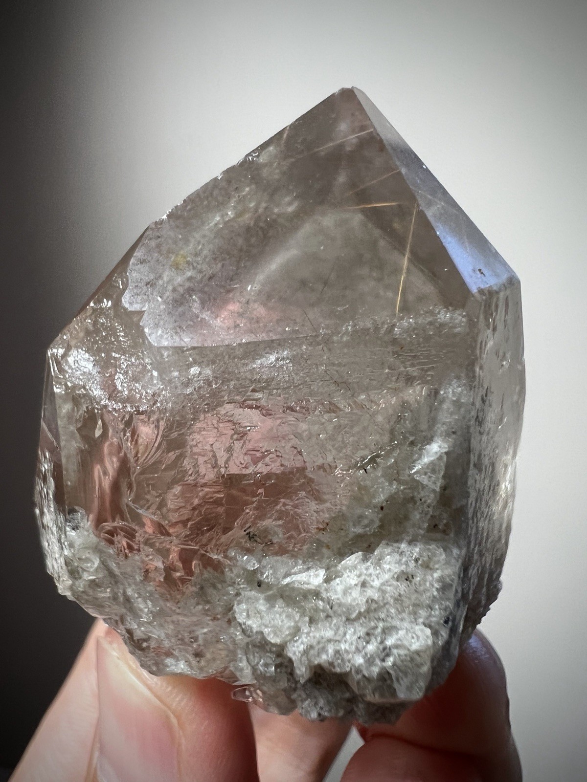 Rutilated Quartz Crystal Gold Rutile Needle Quartz Chlorite Quartz Inclusion
